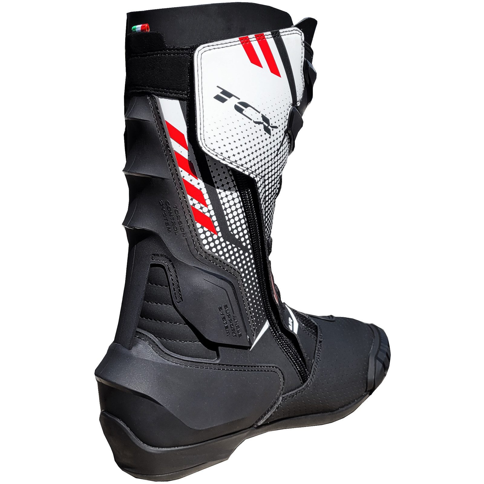 TCX TCX S-TR1 Air Motorradstiefel Herren schwarz / weiss / rot Motorradstiefel (Packung, Antistatische und Öl- und Benzinfeste Sohle) motorradstiefel für herren