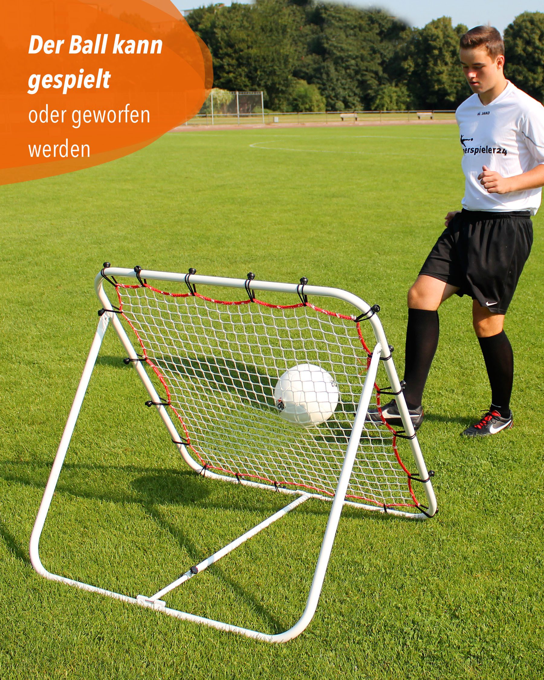 SPORTIKEL24 Fußballtor Rebounder, Torprallwand, 100 cm x 100 cm