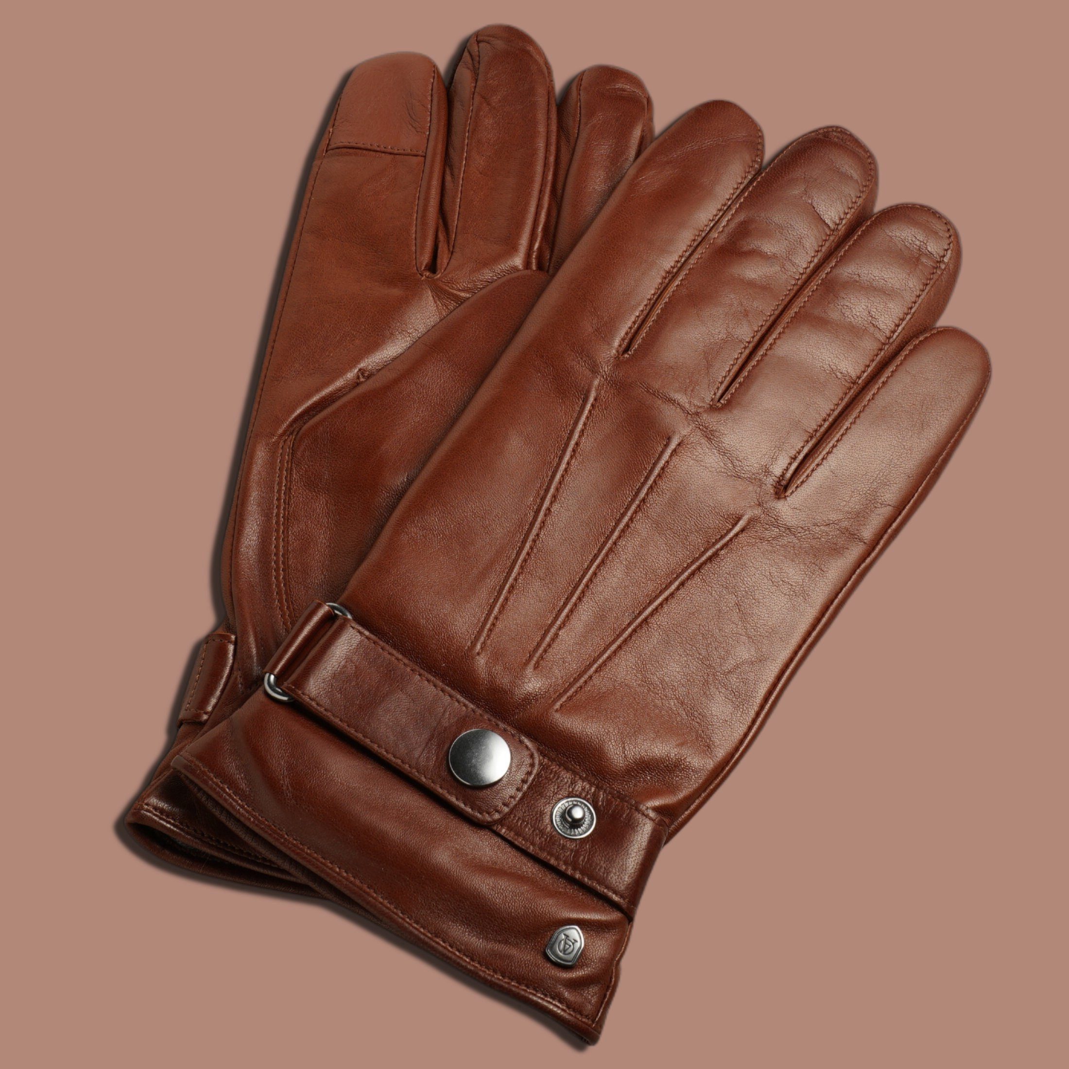 RON cognac AKAROA Lederhandschuhe