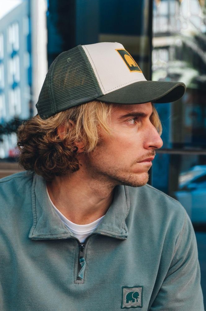 Trendsplant Snapback Cap Classic Trucker Cap Kombu Green günstig online kaufen