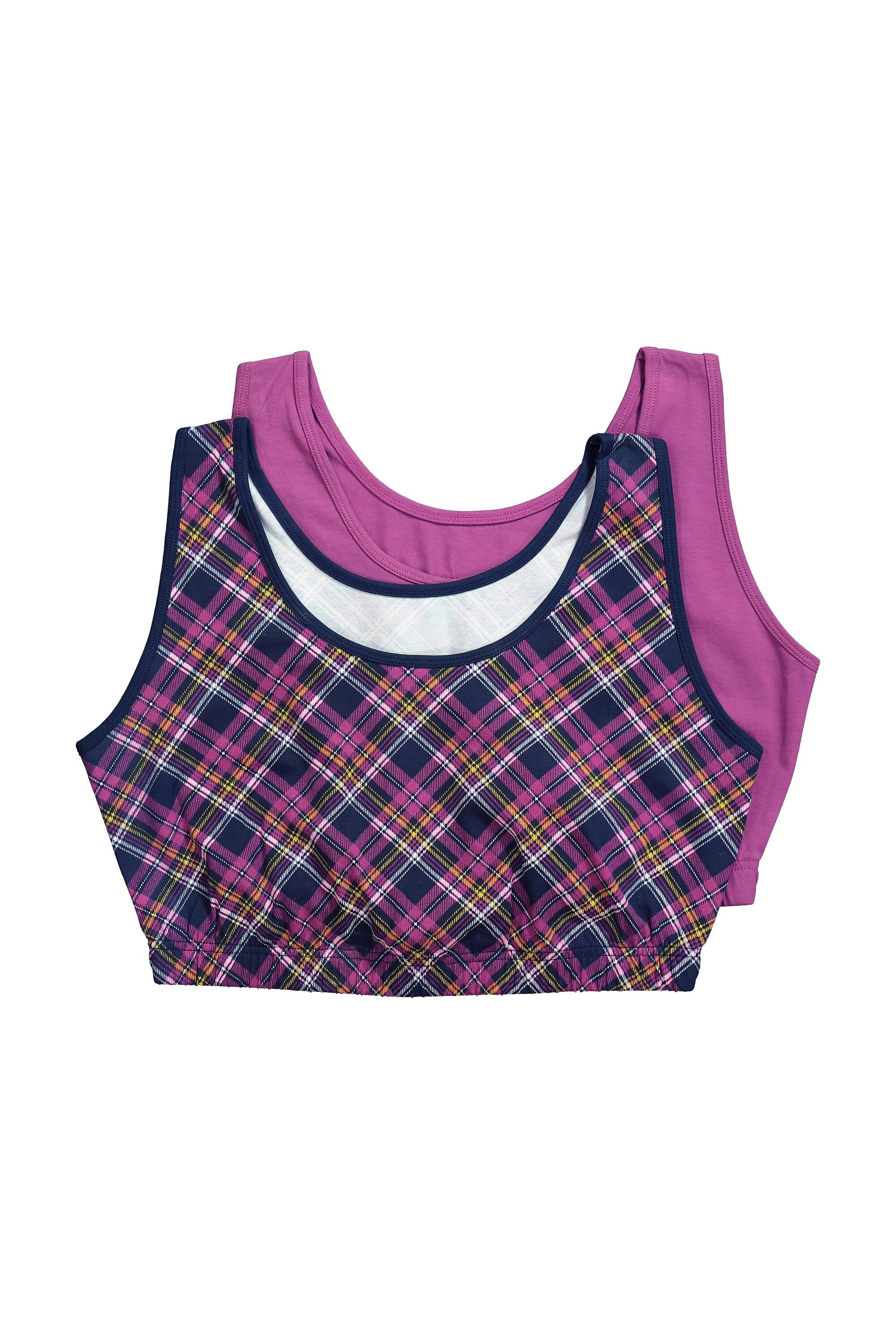 Ulla Popken Bustier Bustiers 2er-Pack einfarbig/kariert