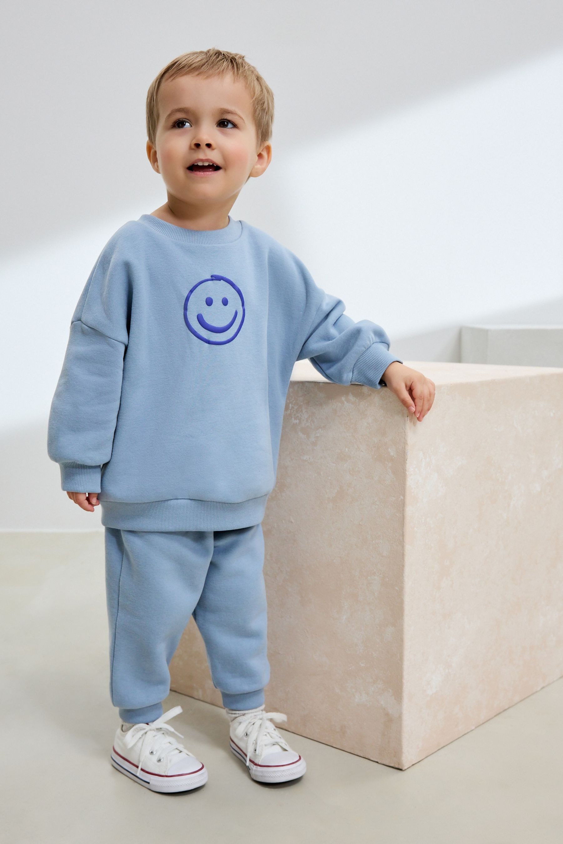 Next Sweatanzug Rundhalspullover mit Print und günstig online kaufen