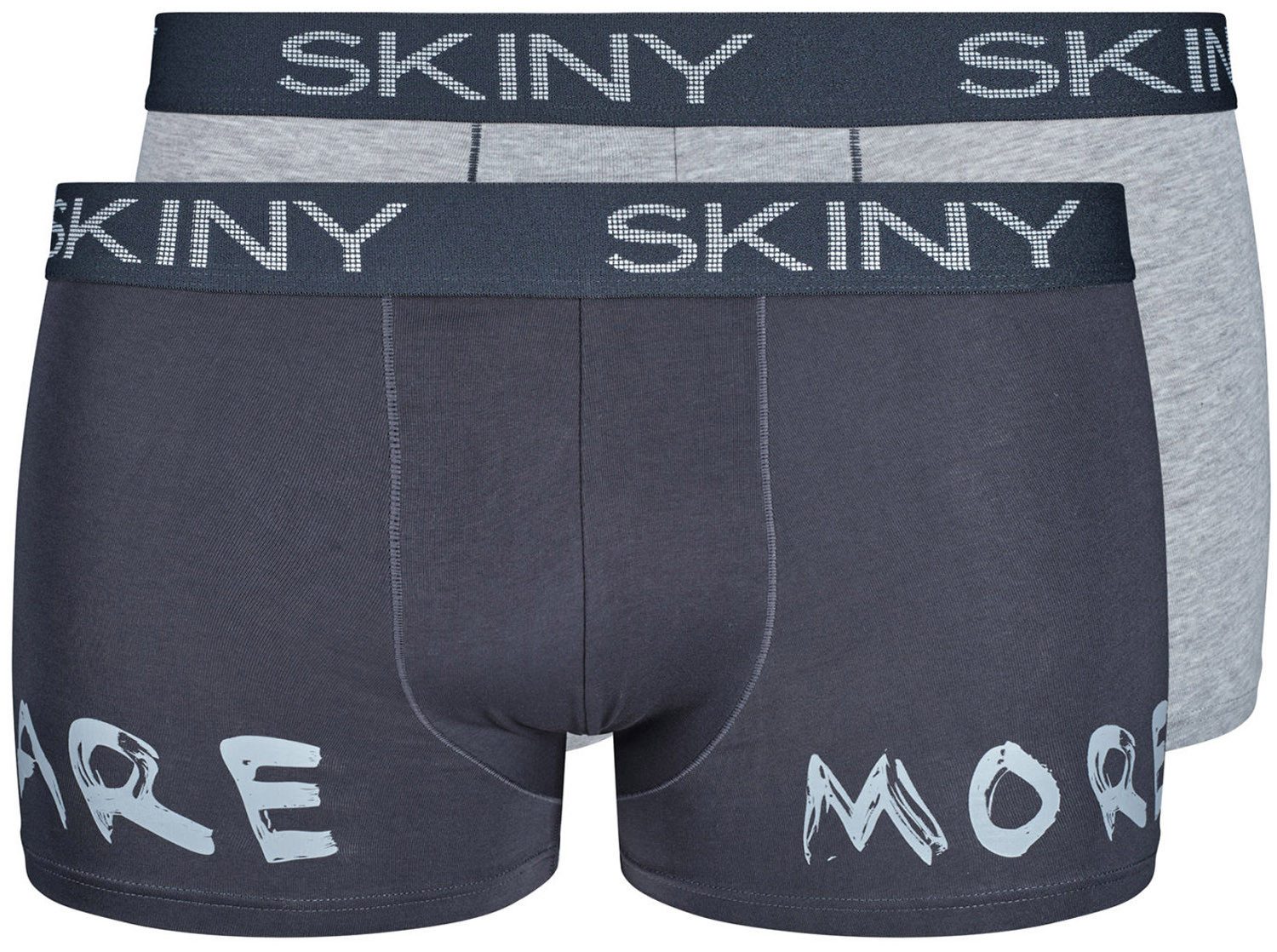 Skiny Retro Pants Skiny Herren Boxer Shorts (2-St) Modisches Design Doppelpack