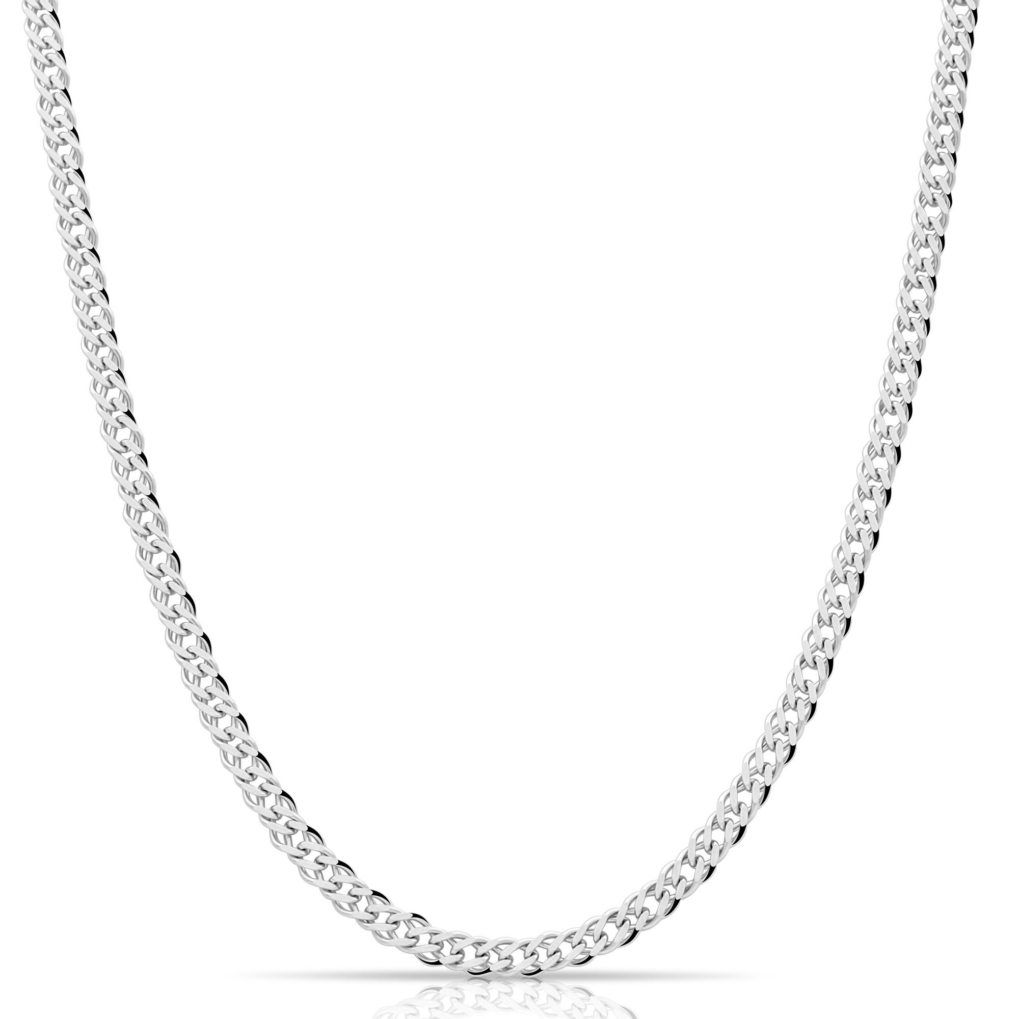 Tony Fein Silberkette Doppelpanzerkette 6mm 925er Silber Massiv Rhodiniert, günstig online kaufen