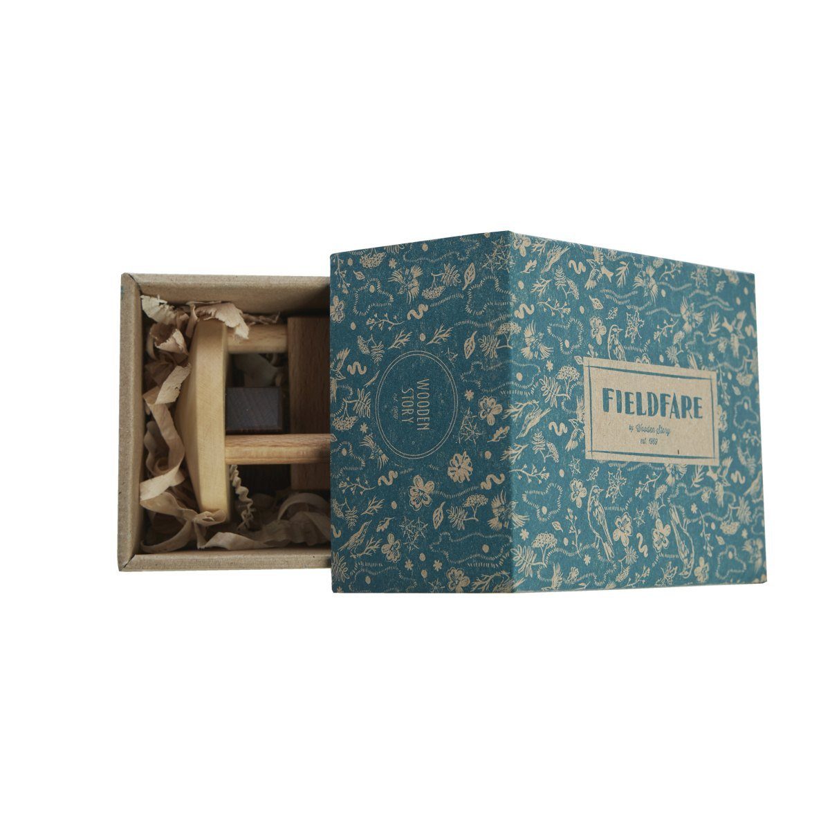 Woodenstory Greifling Greifling Fieldfare Holzspielzeug Rassel Baby, von ausgewählten FSC-zertifizierten Lieferanten