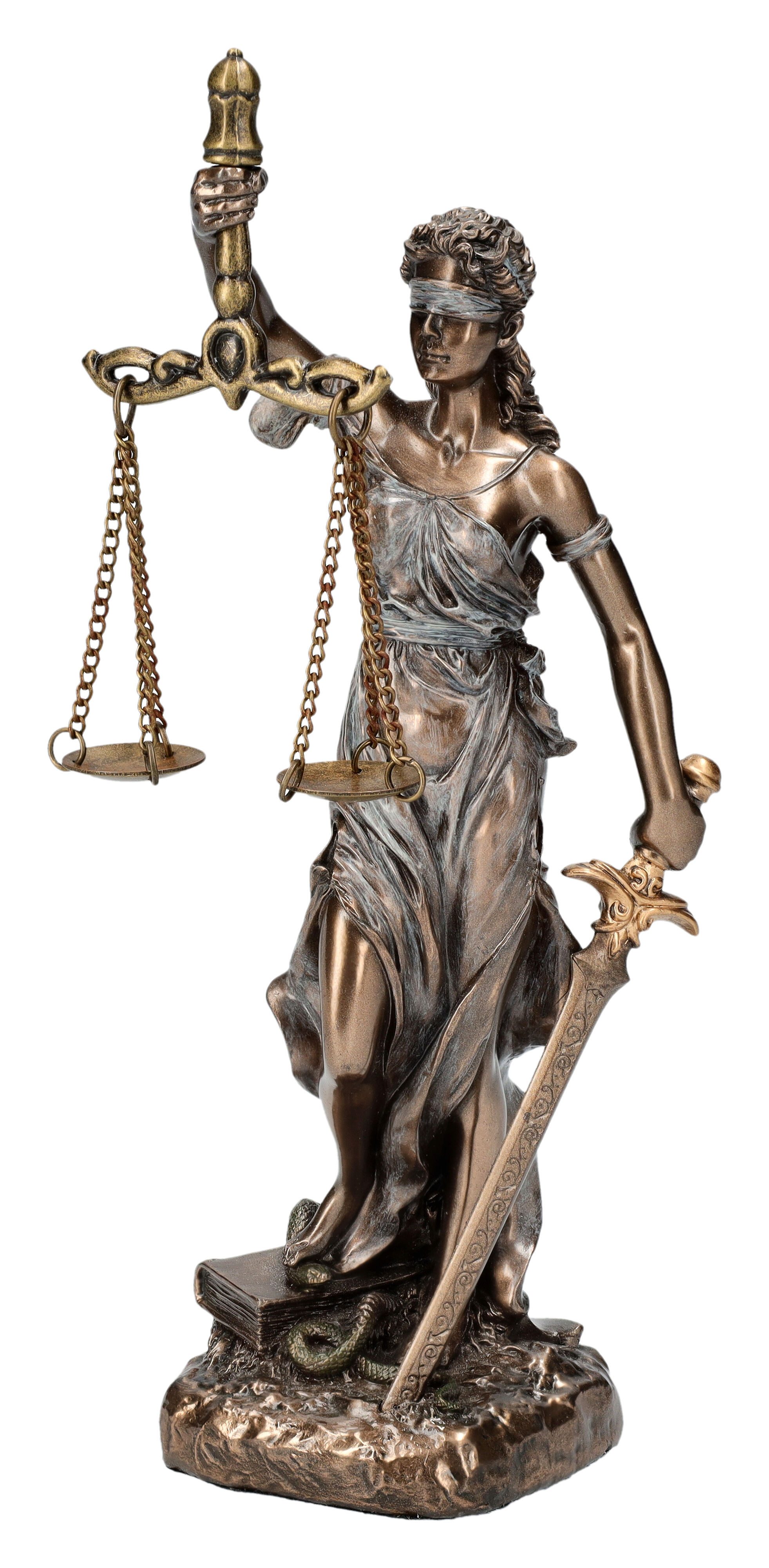 Figuren Shop GmbH Dekofigur Justitia Figur - Göttin mit Waage - Veronese Göttin der Gerechtigkeit