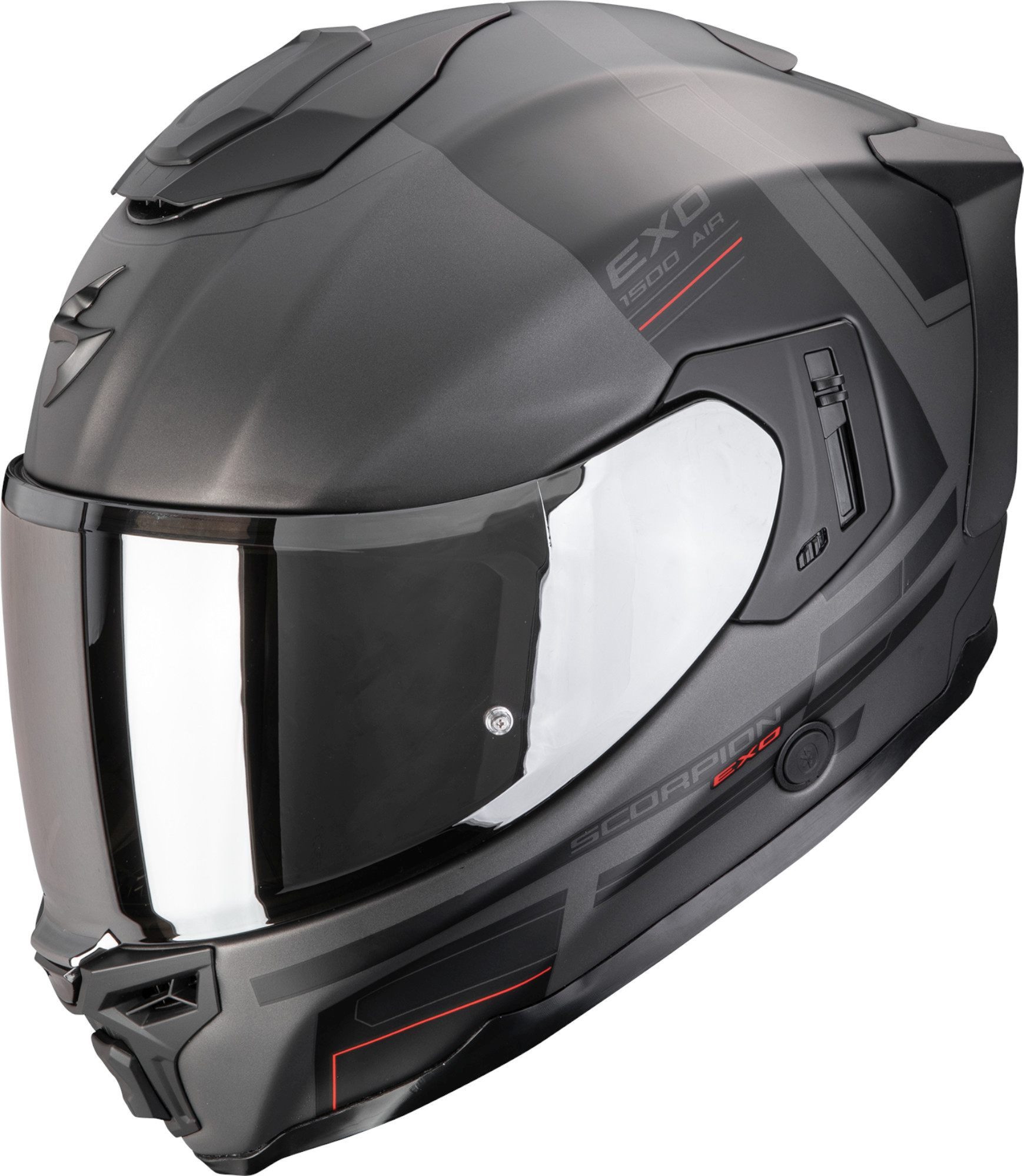 Scorpion Exo Motorradhelm Exo-1500 Air Dual Helm, Notfallsystem-Polsterung (EQRS),geeignet für Brillenträger,Pinloc