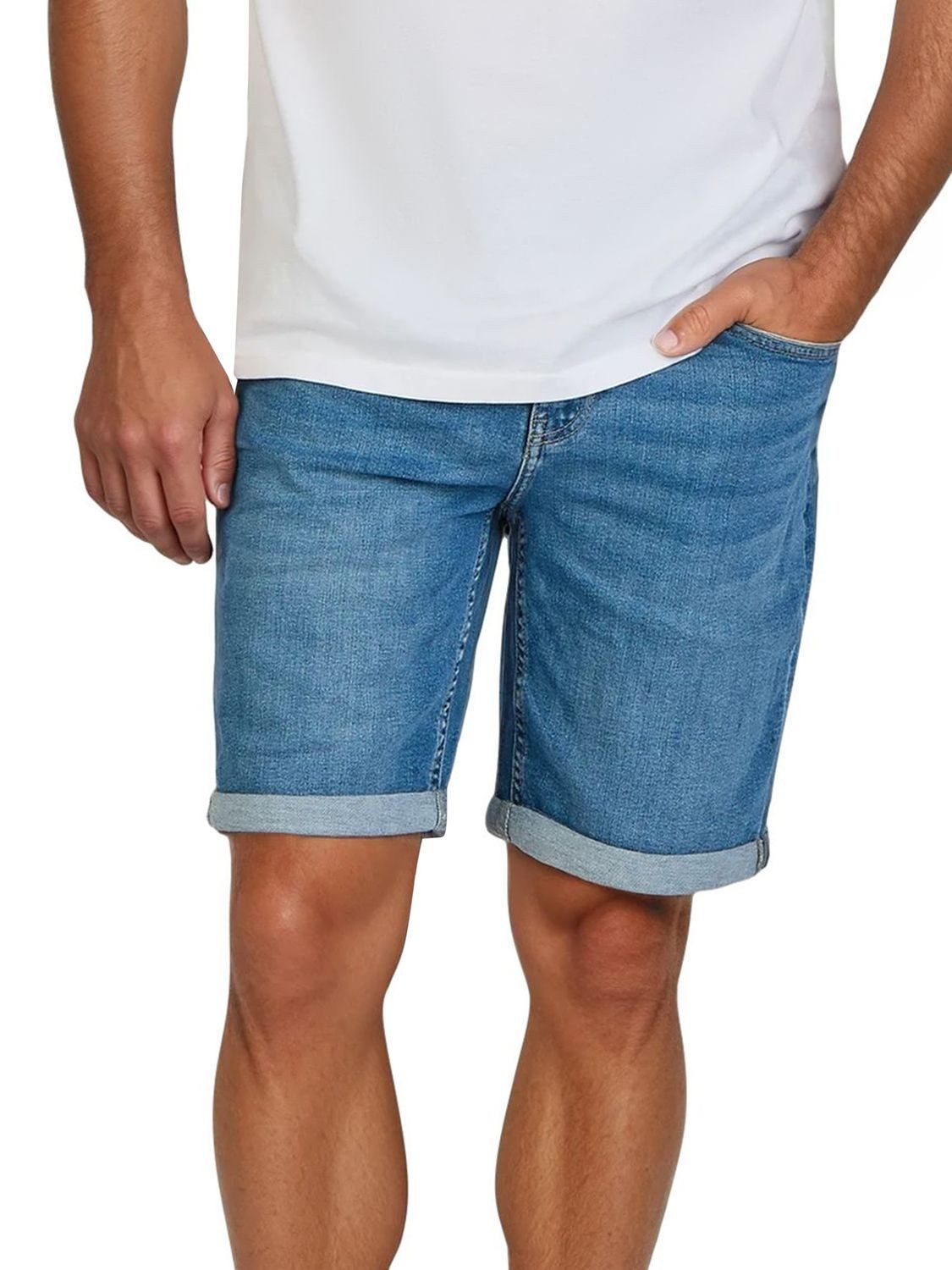 ONLY & SONS Jeansshorts Herren Shorts ONSPLY 2er Pack Regular Fit Bermudashorts mit Stretch