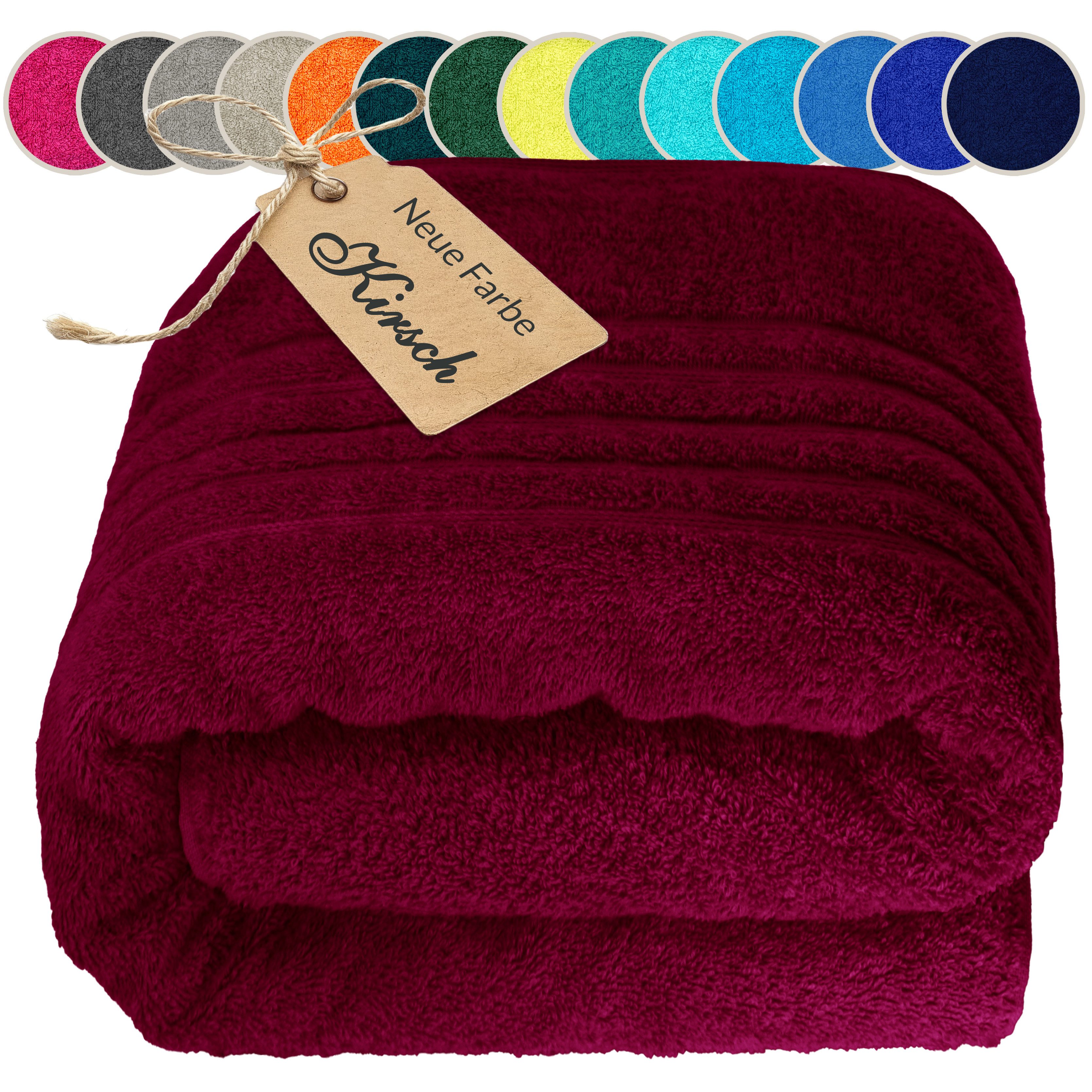 Lashuma Saunatuch XXL Handtuch London, Frottee (1-St), Badetuch Damen & Badehandtuch Herren 100x200 cm - Saunahandtuch 80x220