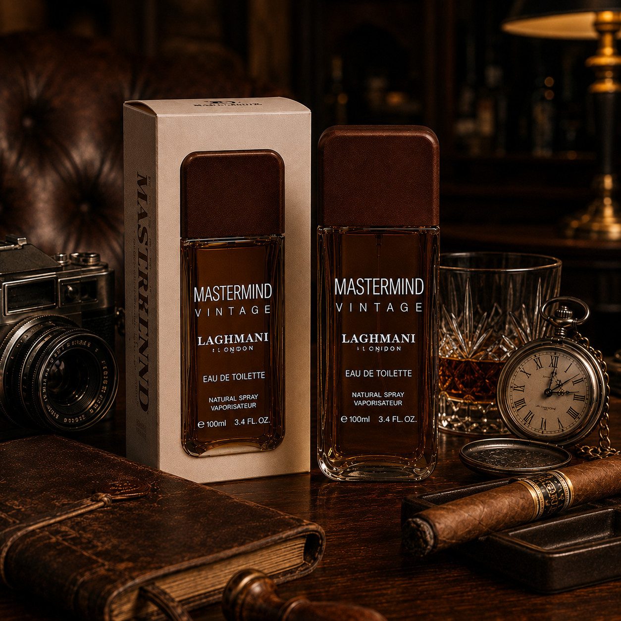 Fine Perfumery London Eau de Toilette Mastermind Vintage Pour Homme Herrenduft Würzig Warm 100ml, Hergestellt in UK, Herrendüfte, Tabak, Wurzig