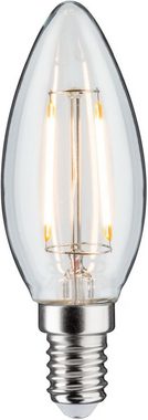 Paulmann LED-Filament 5er Pack 2,6W Kerze E14 klar 2700K, E14, 5 St., Warmweiß