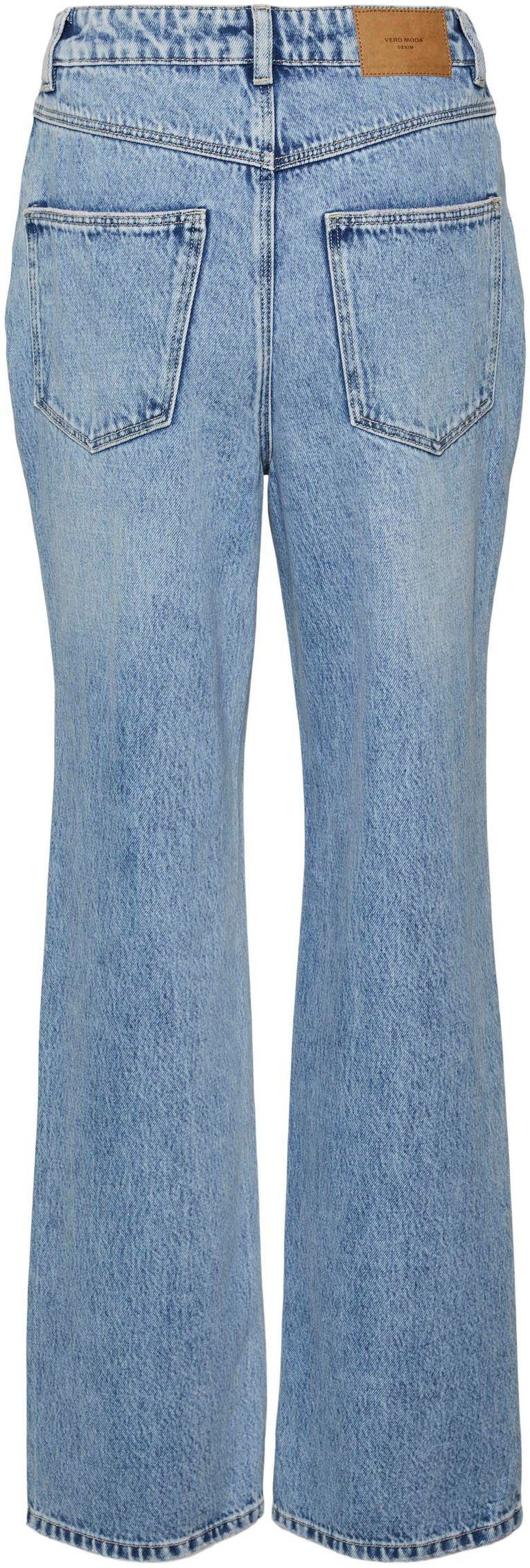 Damen Jeans Vero Moda Straight-Jeans VMKITHY HR LOOSE STR JEANS LI374