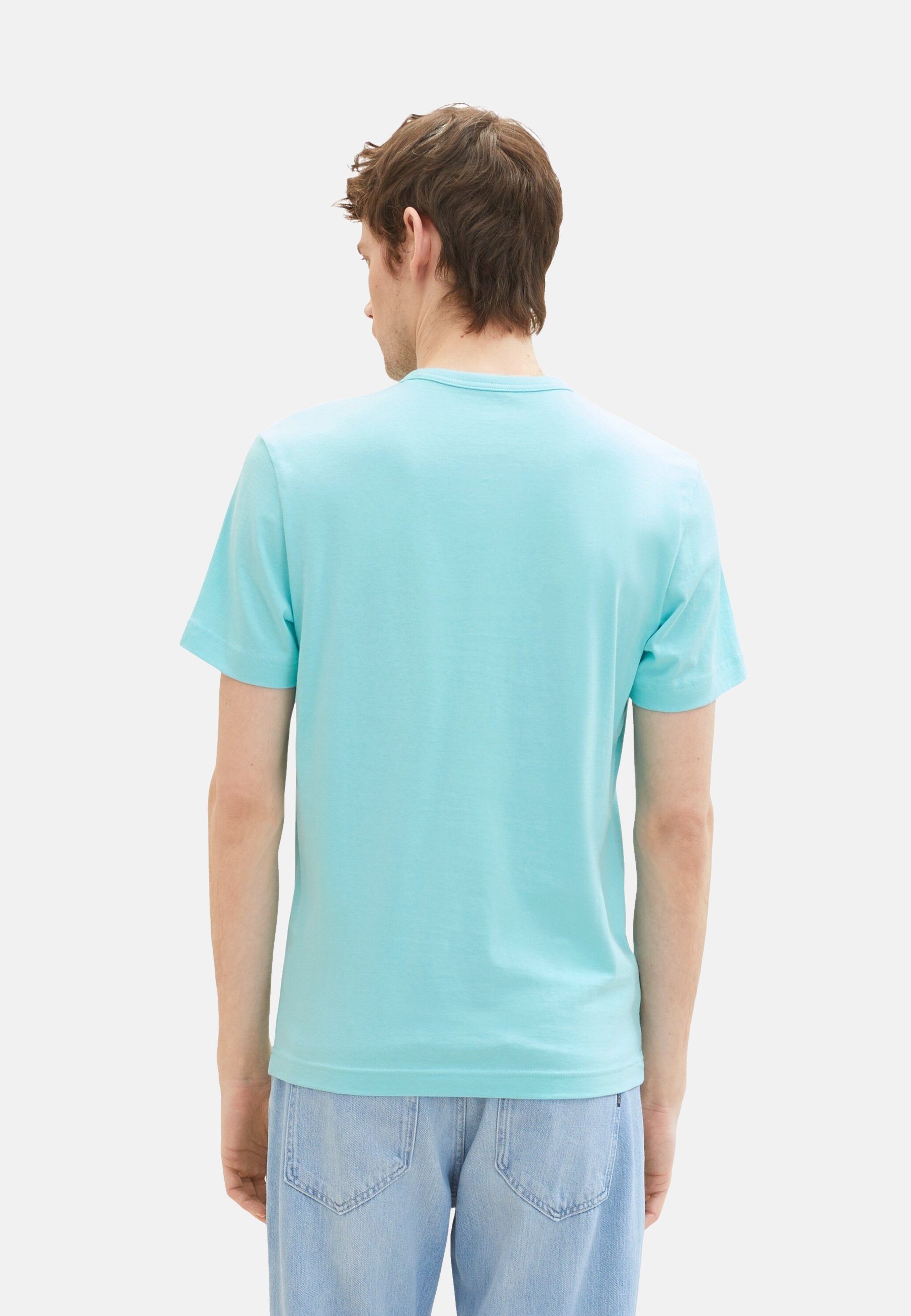 hellblau TAILOR Kurzarmshirt T-Shirt (1-tlg) TOM T-Shirt