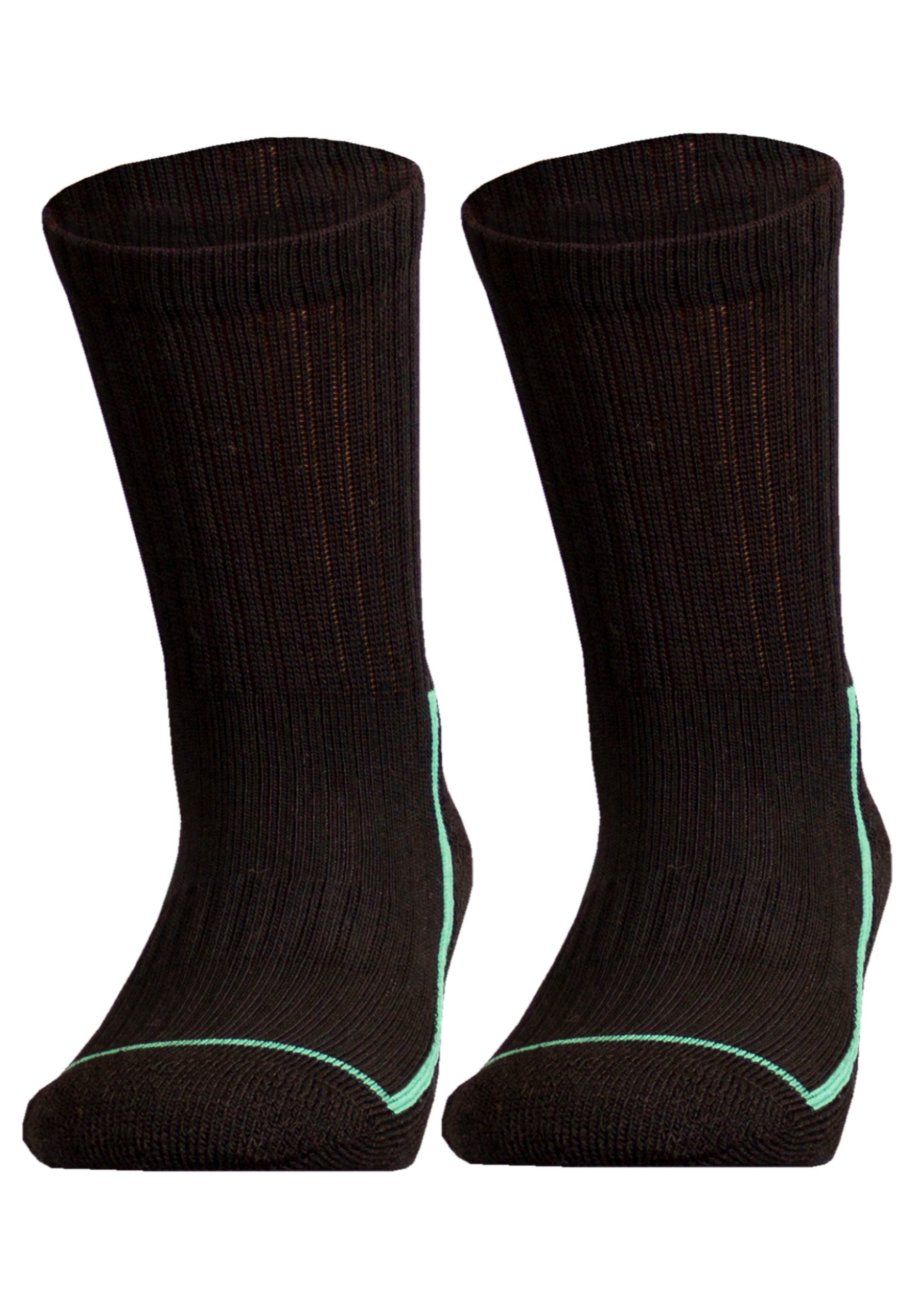 UphillSport Socken SAANA (2-Paar) JR Flextech-Struktur Pack 2er schwarz mit