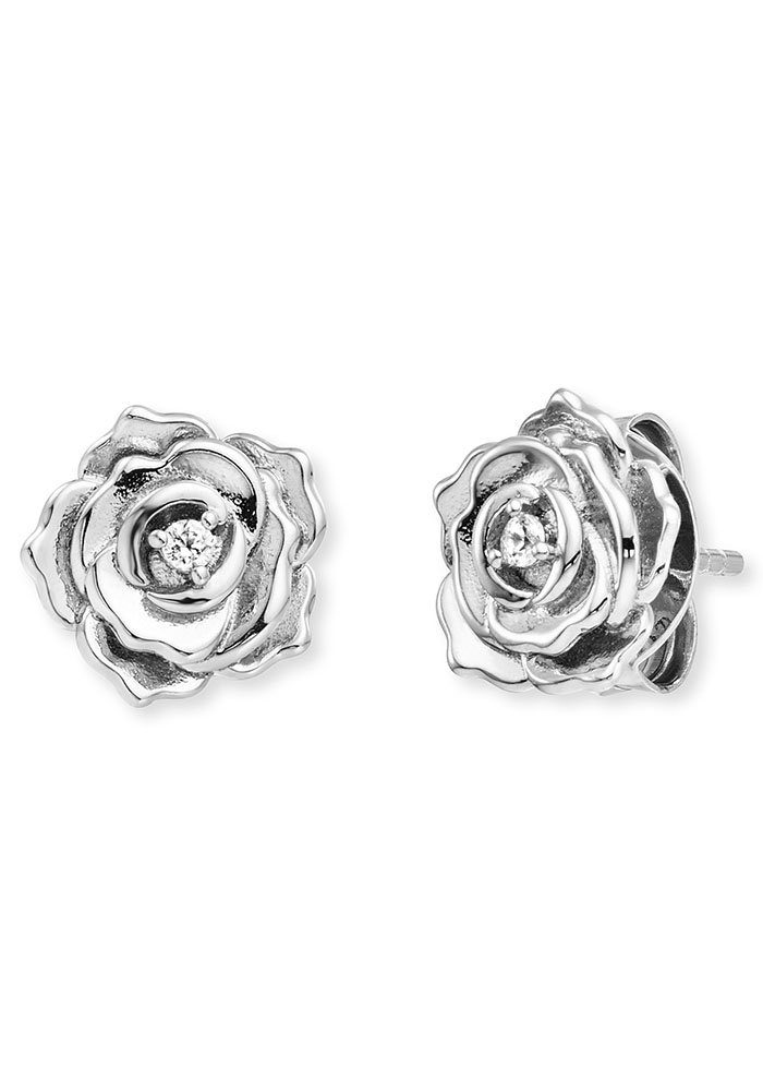 Engelsrufer Paar Ohrstecker Rose, mit Zirkonia (synth) günstig online kaufen