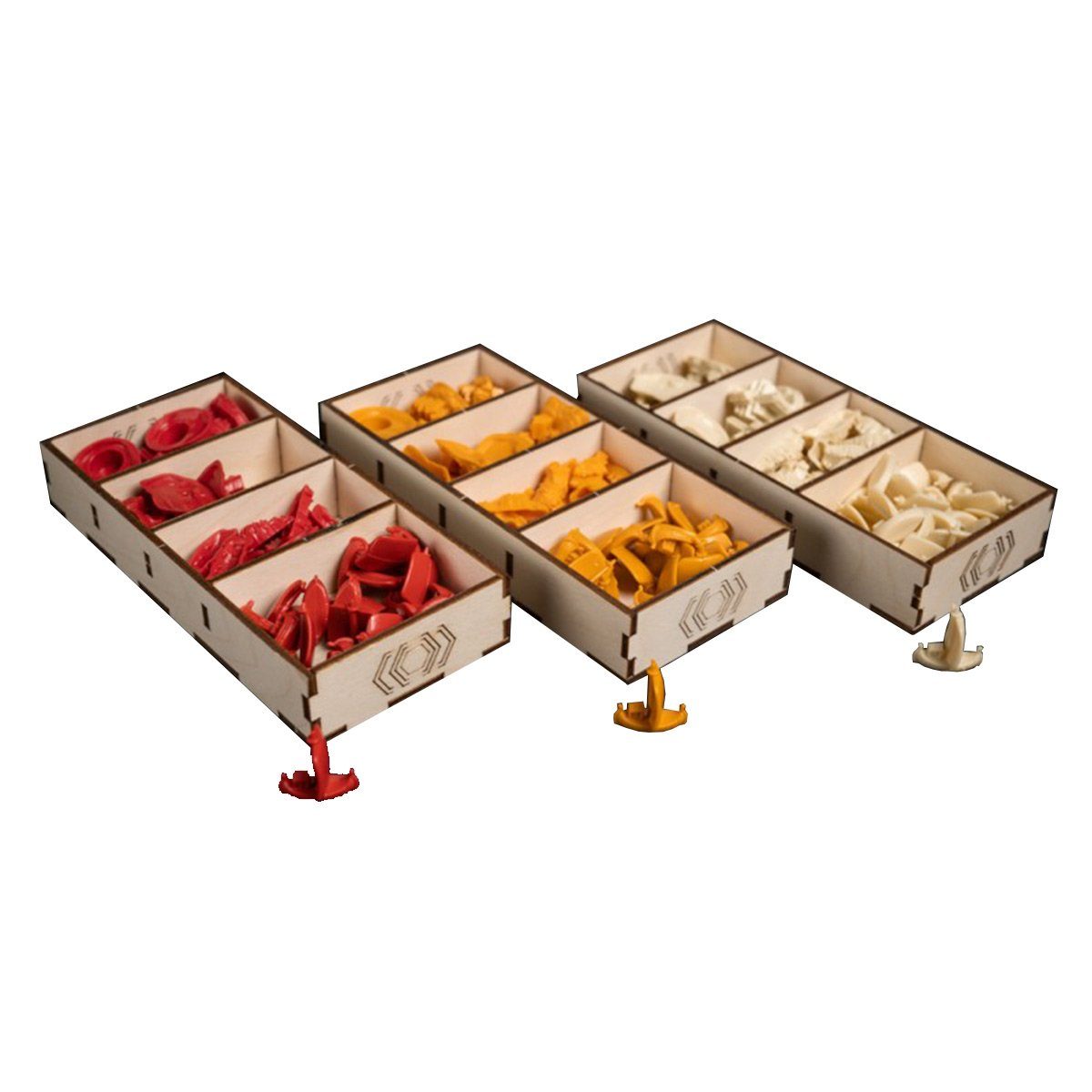 Laserox Spiel Insert für Catan Spiel Box+Seefahrer