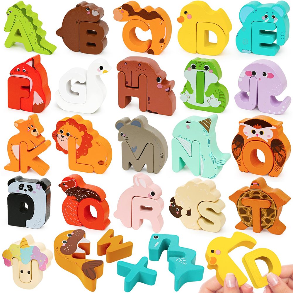 CLTYQ Puzzle Pärchen-Spiel, Holzpuzzle mit Tieren günstig online kaufen