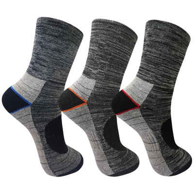 TEXEMP Thermosocken 6 - 24 Paar Thermo Socken Herren Damen Dicke Warme Wintersocken Ski (Packung, 24-Paar) Mit Innenfrottee - Übergrößen