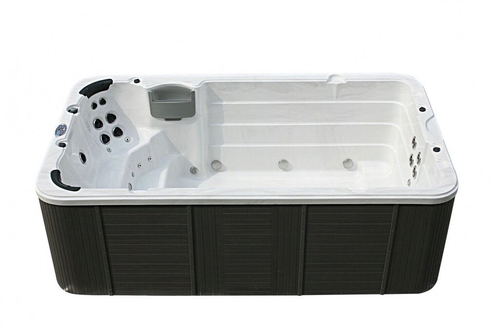 Thumbnail - DEKO VERTRIEB BAYERN Whirlpool XXL Luxus Led Swim Spa 400x230cm Whirlpool Gegenstromanlage Outdoor Sc