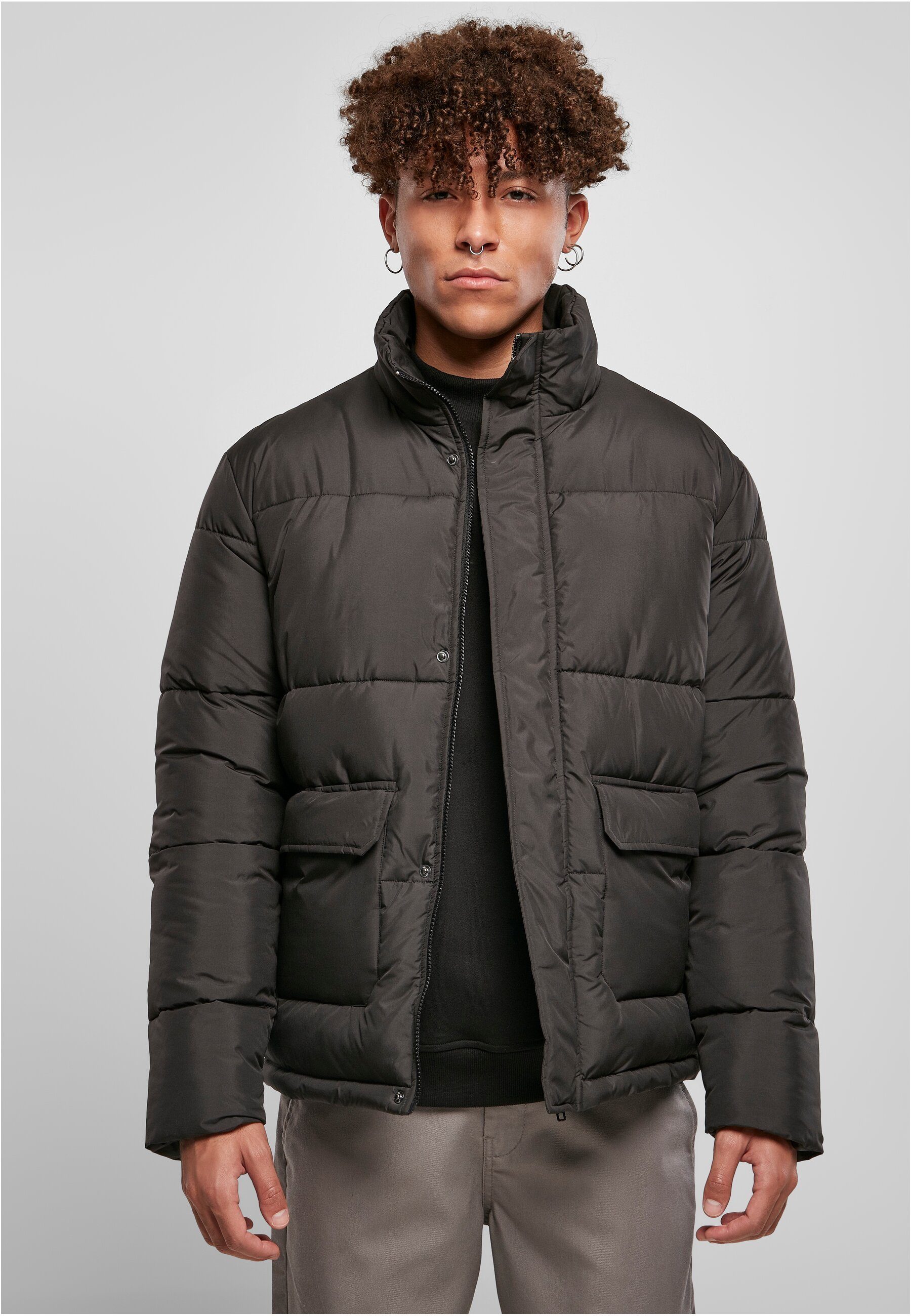 Puffer (1-St) Jacket Short URBAN CLASSICS Winterjacke Herren black