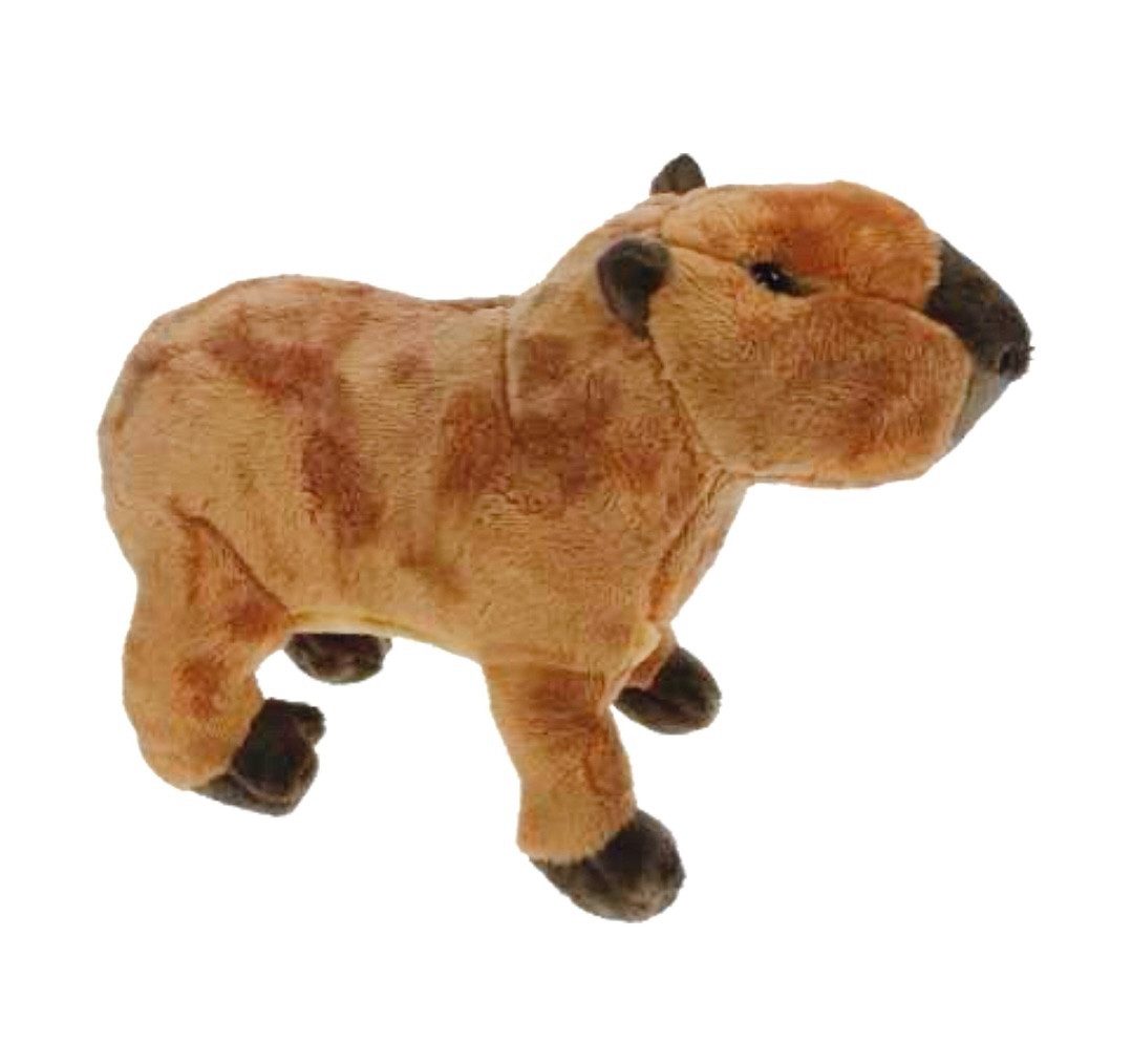 Teddys Rothenburg Kuscheltier Capybara/Wasserschwein braun 20 cm stehend