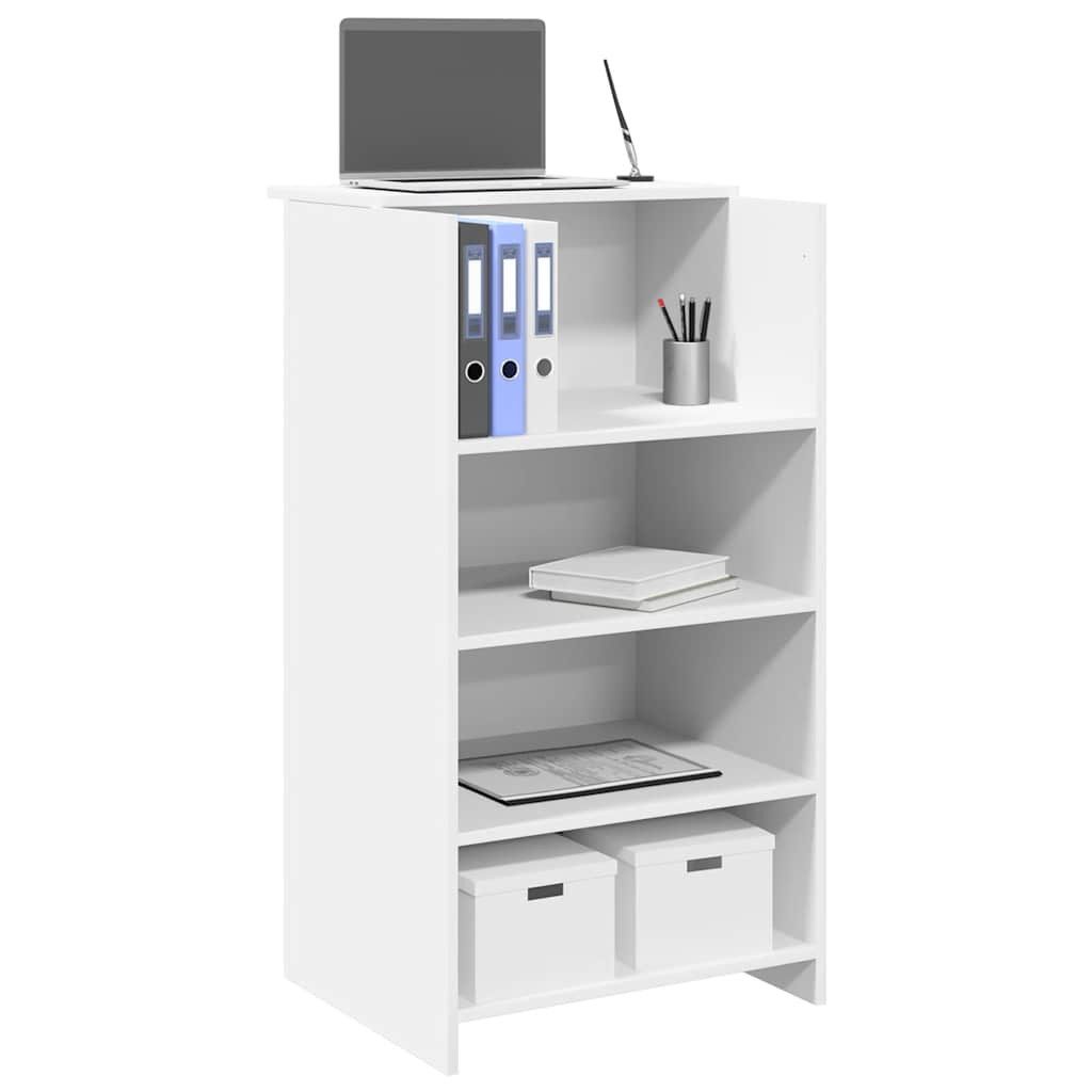 vidaXL Schreibtisch Empfangstresen Weiß 55 x 50 x 103,5 cm Holzwerkstoff