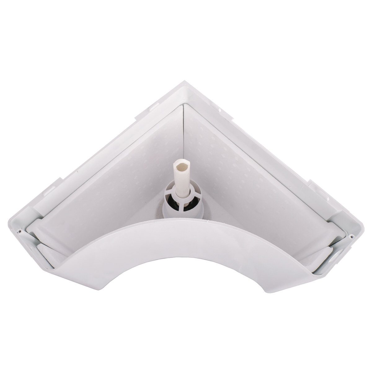 Belvit Spülkasten Eck-Aufputzspülkasten Weiß, vollisoliert & leise, für Stand-WC, 9 l, einzel, 1 St., Eckspülkasten inkl. Spülrohr & Montagematerial, Start-Stopp-Funktion