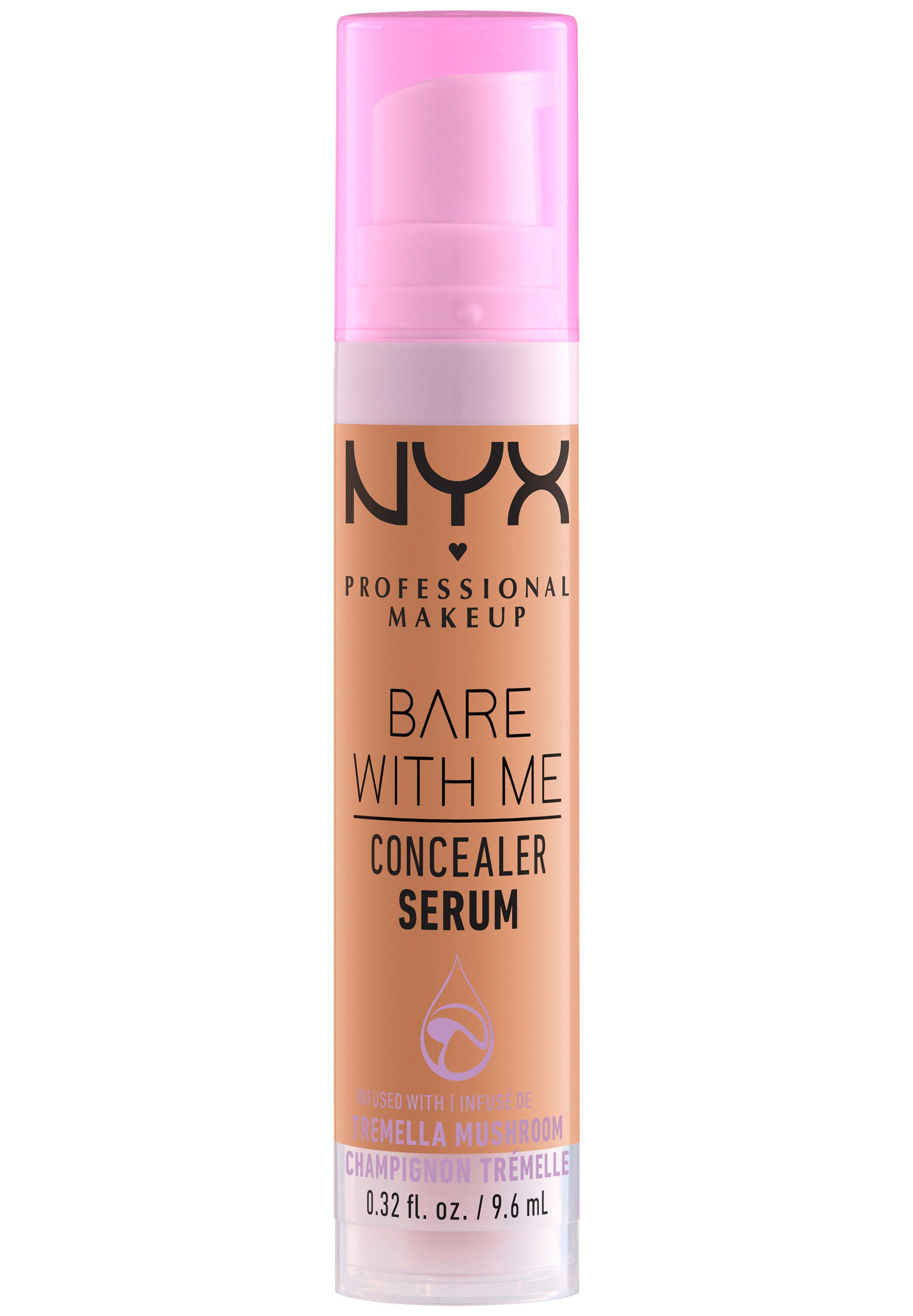 NYX PROFESSIONAL MAKEUP Concealer BARE WITH ME CONALER SERUM, mittlere Deckkraft, kaschiert, rote oder entzündete Hautstellen
