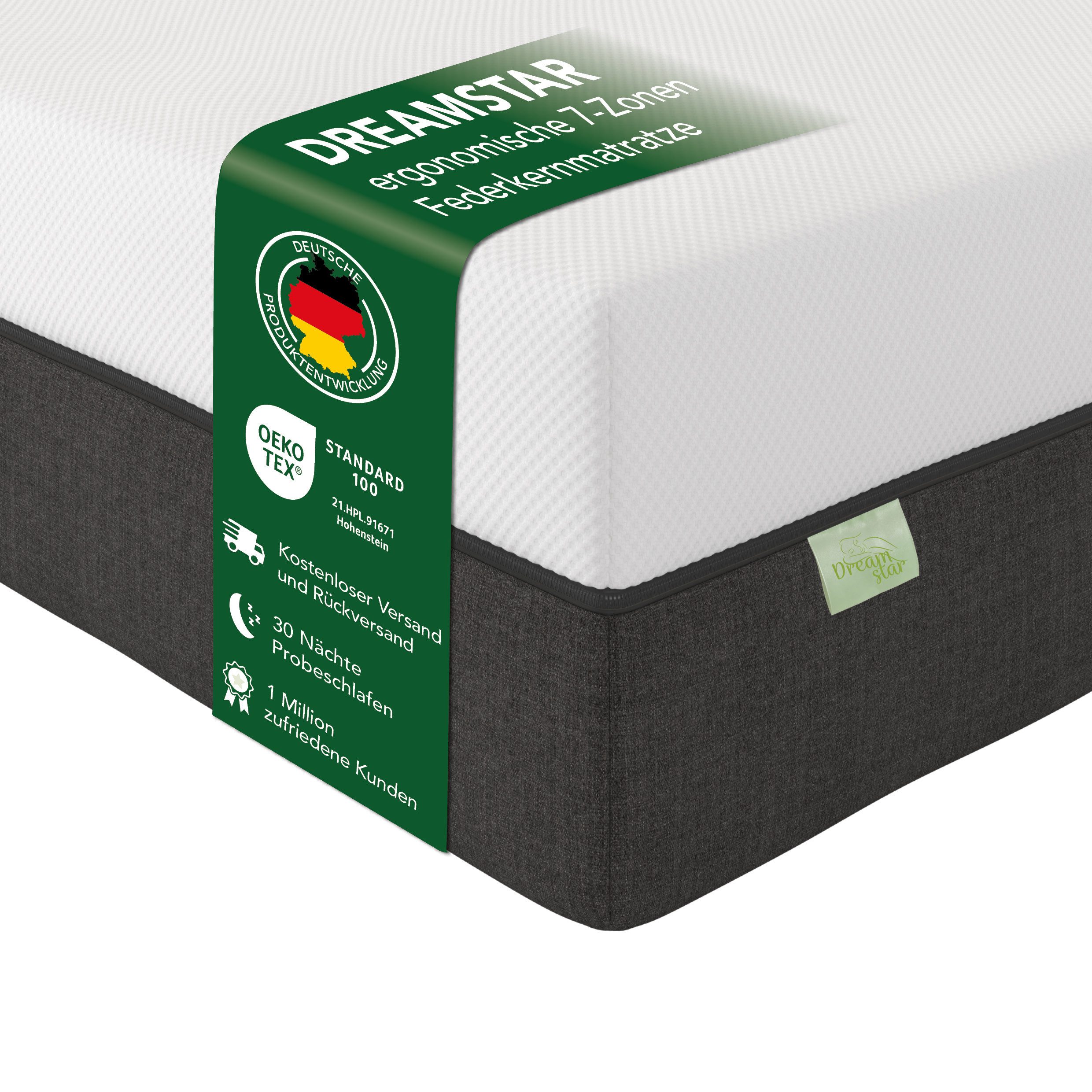 Taschenfederkernmatratze Premium, Matratze in 90x200 cm, 140x200 cm und wei günstig online kaufen