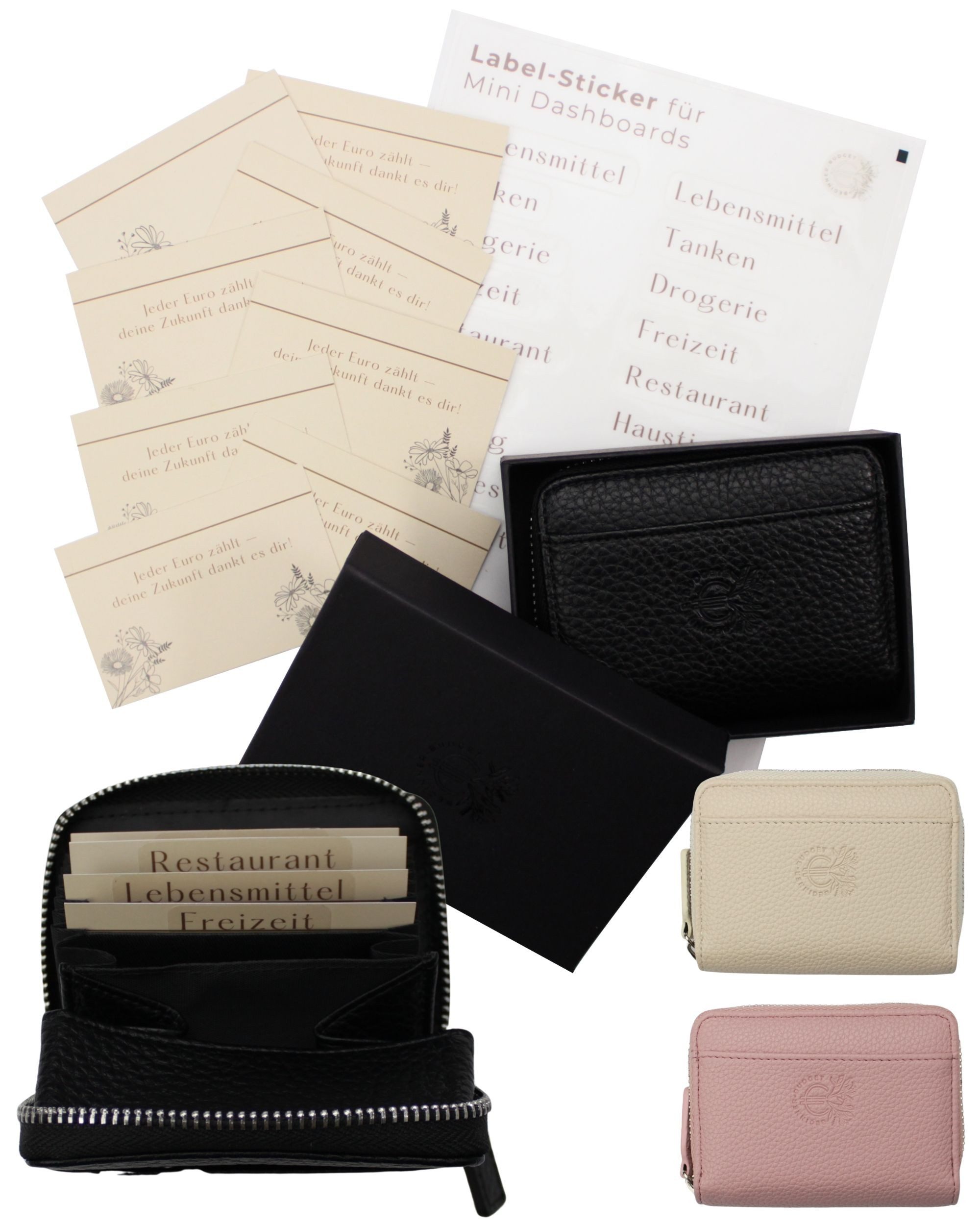 BeginnerBudget Mini Geldbörse Budget Portemonnaie Damen Geldbörse mit Kateg günstig online kaufen