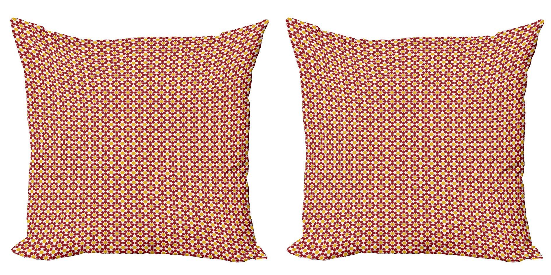 Kissenbezüge Modern Accent Doppelseitiger Digitaldruck, (2 Floral Stück), Abakuhaus Starry marokkanisch Motiv