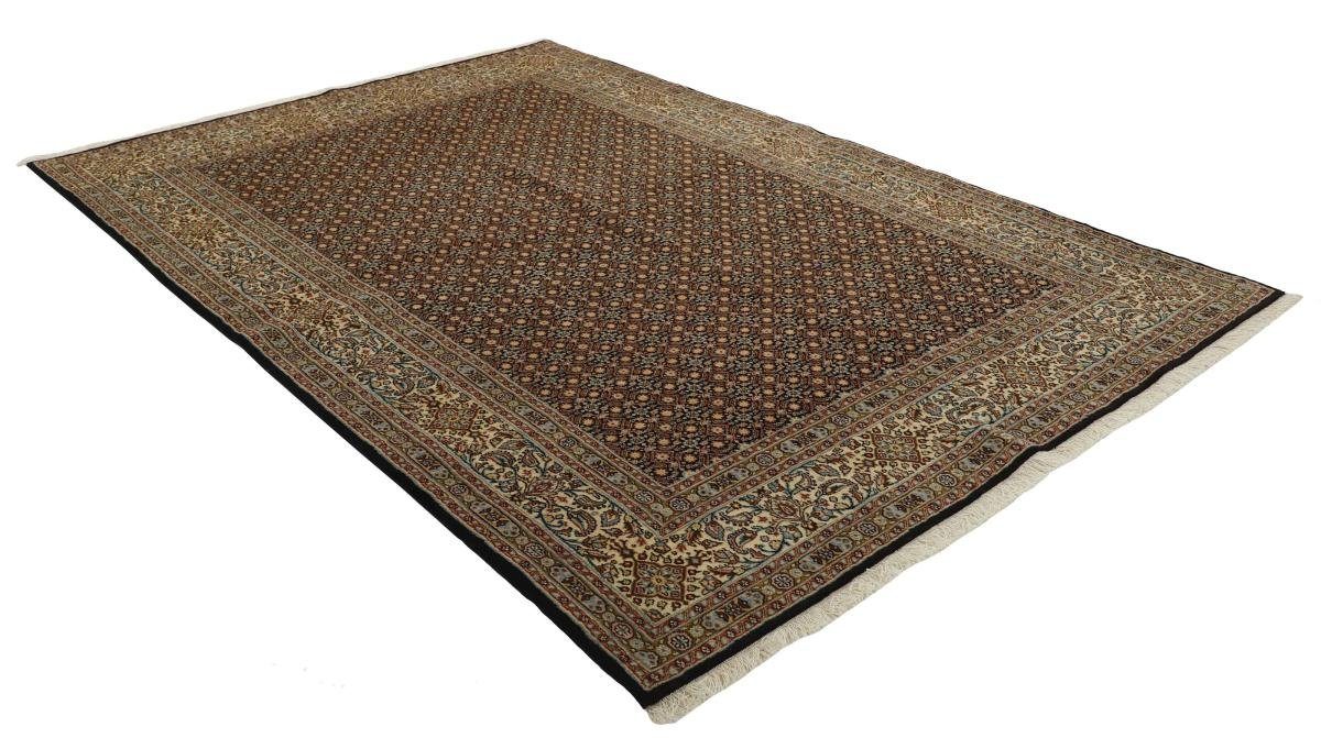 Orientteppich Moud Mahi 196x294 Handgeknüpfter Höhe: Orientteppich Perserteppich, rechteckig, Trading, 12 mm / Nain