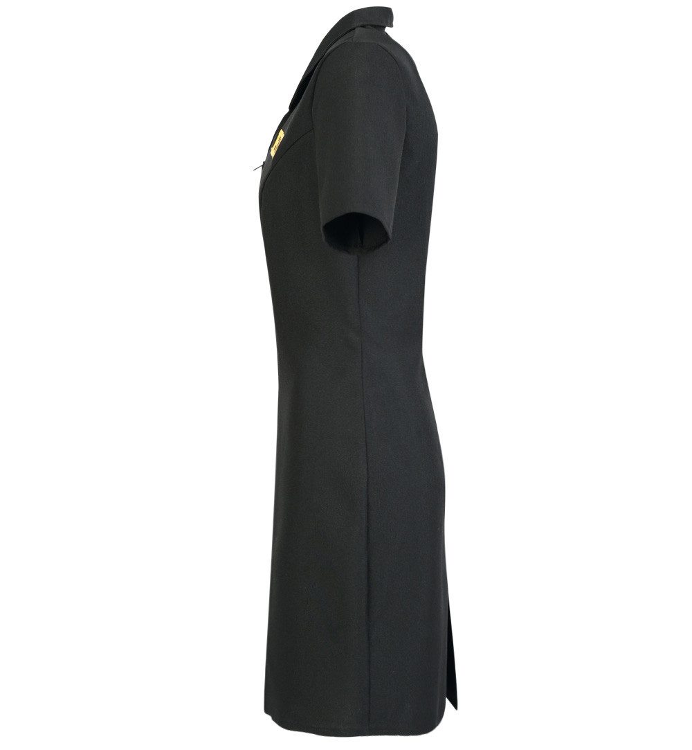 Fries Polizei-Kostüm Miss FBI Kleid Schwarz Karneval Fasching Party Halloween Cosplay Anime