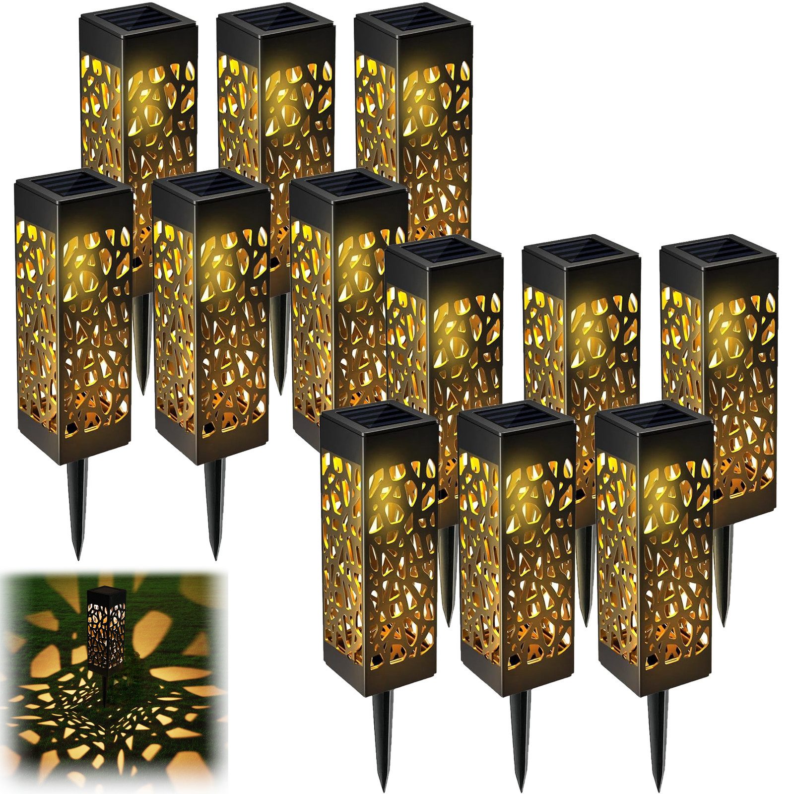 BlingBin LED Solarleuchte 6 Stück Solarlampen günstig online kaufen