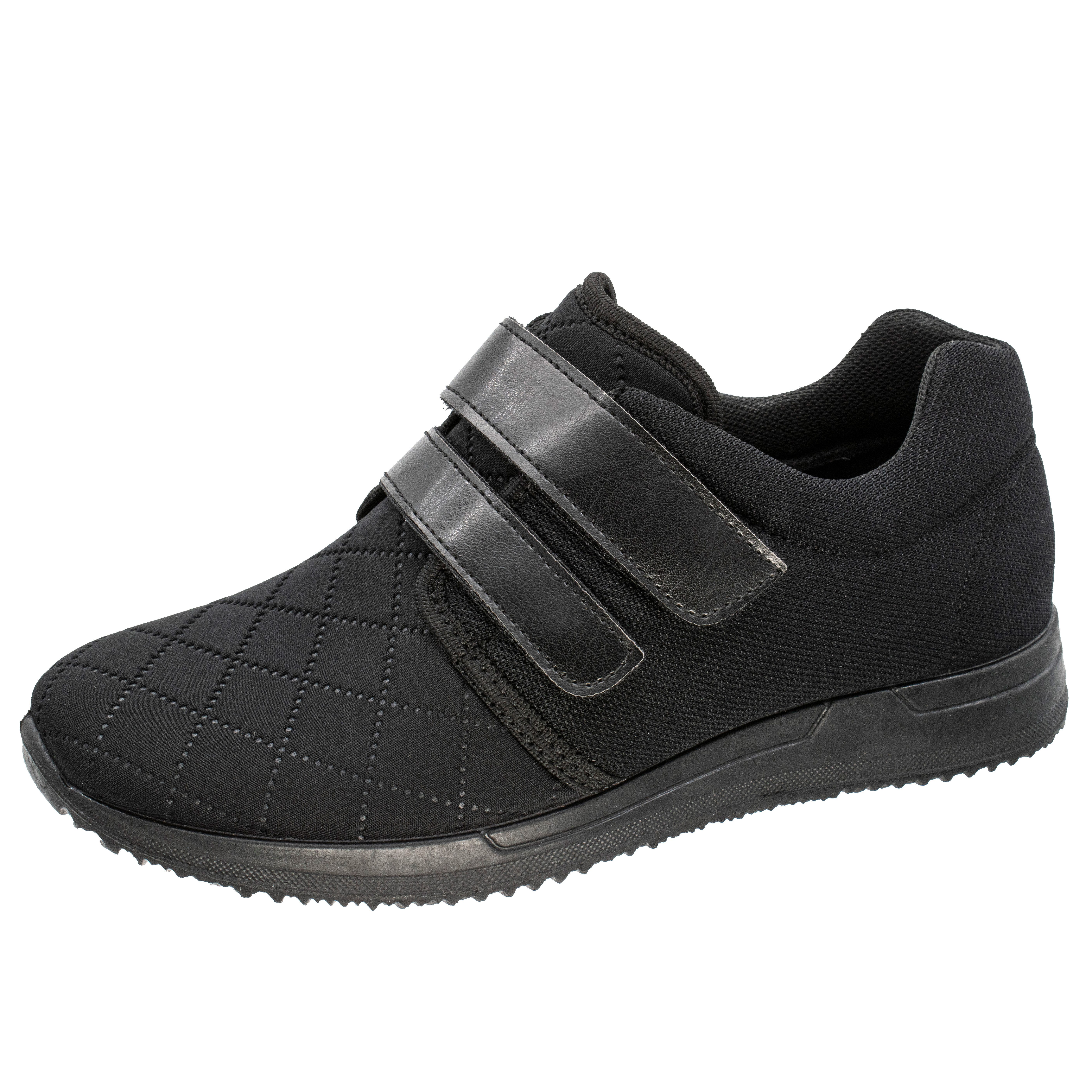 Fischer-Markenschuh Ilse Klettschuh aus Stretchmaterial/Mesh, Einlegesohle herausnehmbar, Weite H
