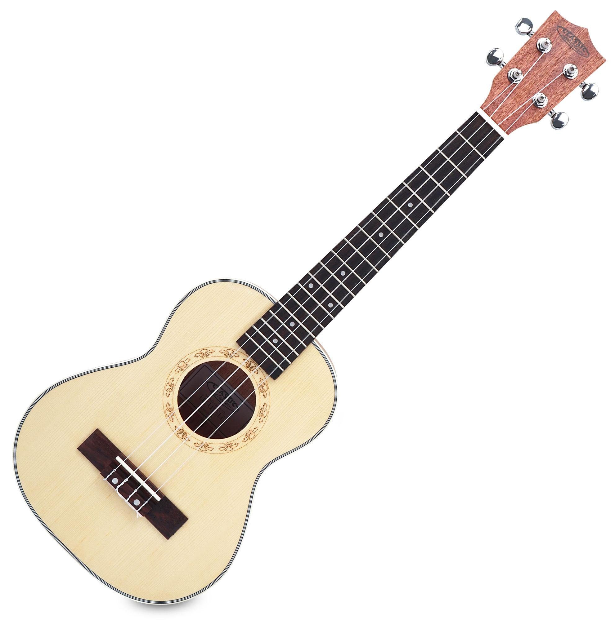 Classic Cantabile Ukulele UT-260 S, Tenor-Ukulele, Fichtendecke massiv, inkl. Gigbag