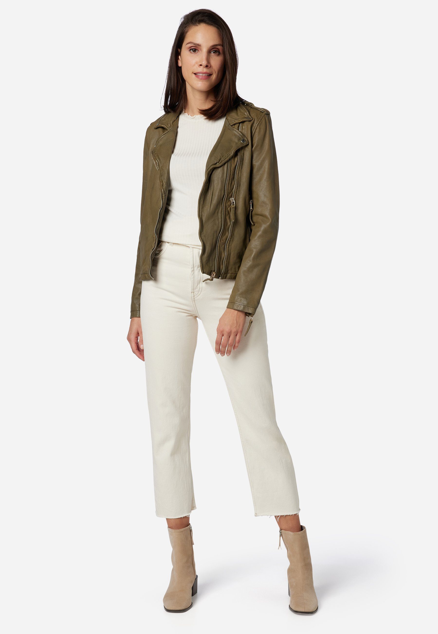 RICANO Lederjacke Foxy stylische Bikerjacke günstig online kaufen