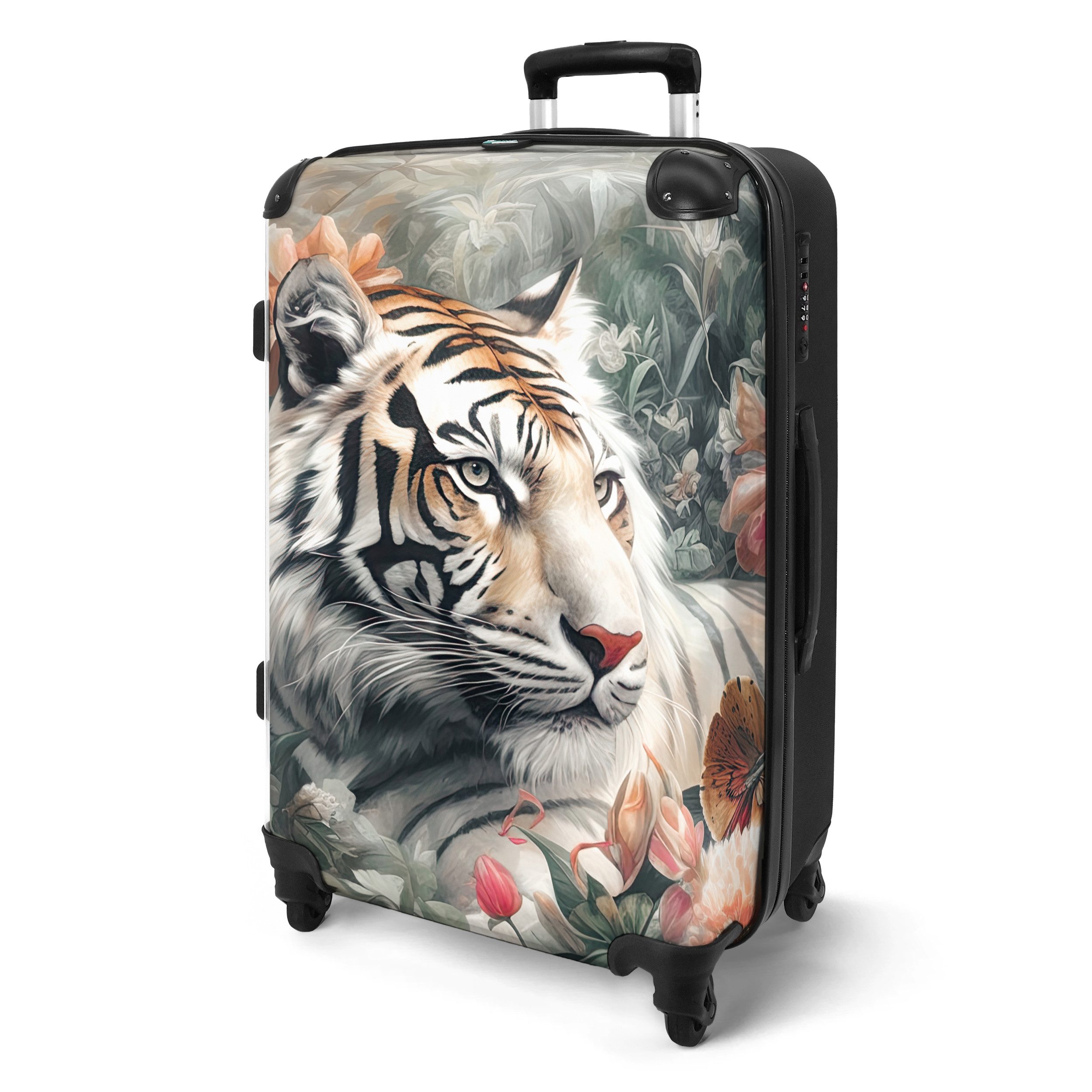 NoBoringSuitcases.com© Hartschalen-Trolley Tiger - Wildtiere - günstig online kaufen