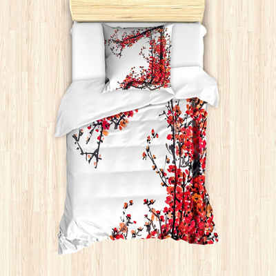 Bettwäsche »Milbensicher Allergiker geeignet mit Kissenbezug«, Abakuhaus, Japan Kirschblüte Sakura