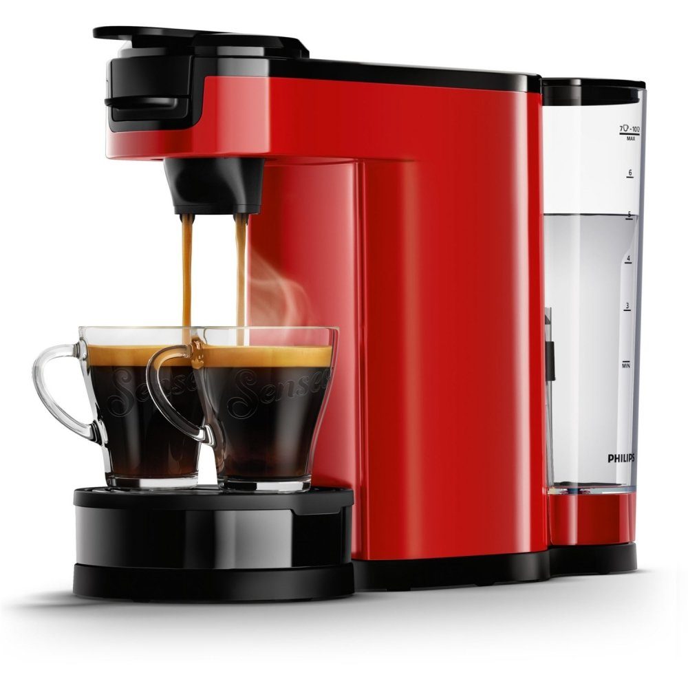 Philips Senseo Kaffeepadmaschine HD6592/80 Switch Filter- und  Padkaffeemaschine rot