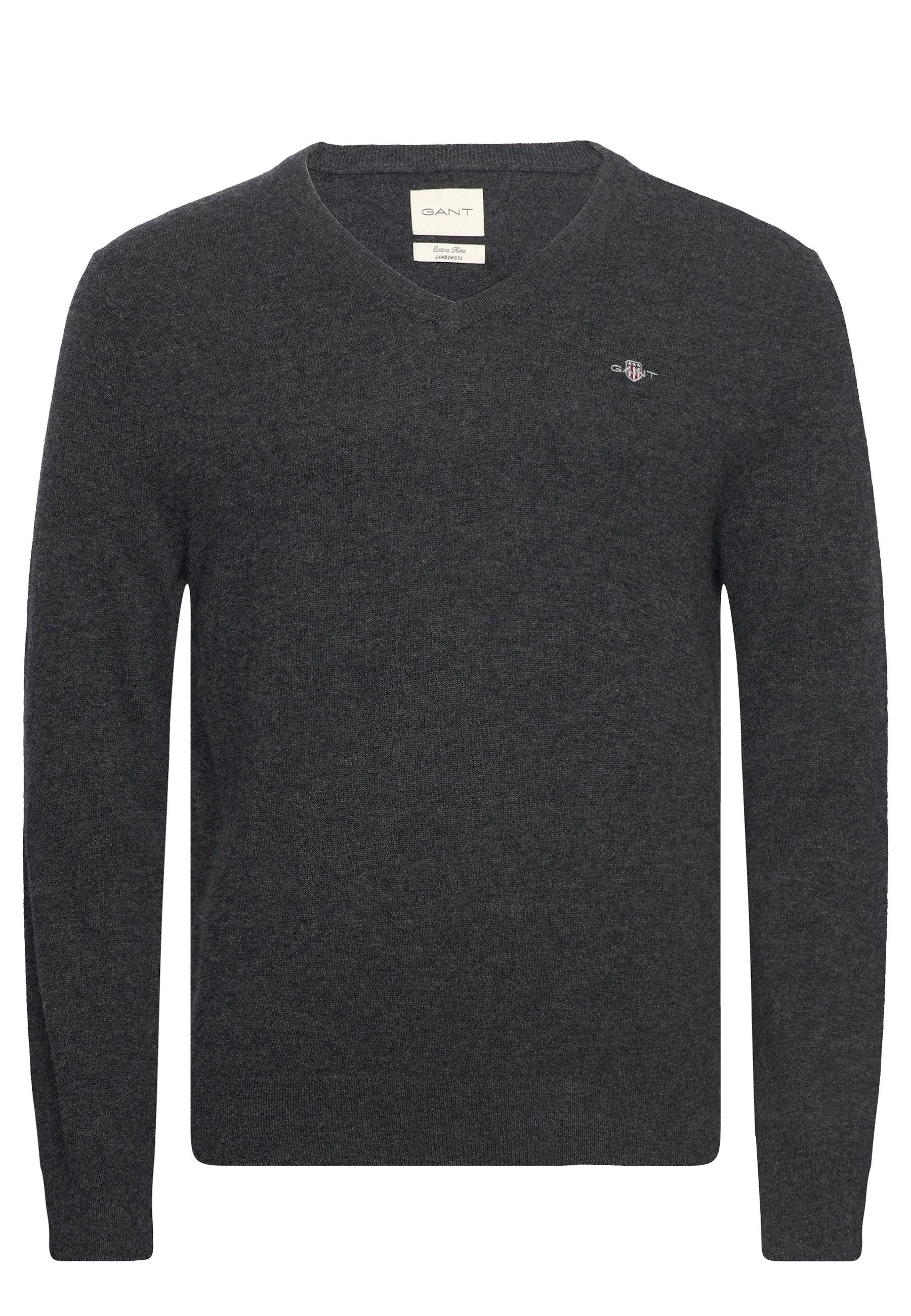 Gant Strickpullover Pullover Strickpullover V-Neck (1-tlg) günstig online kaufen