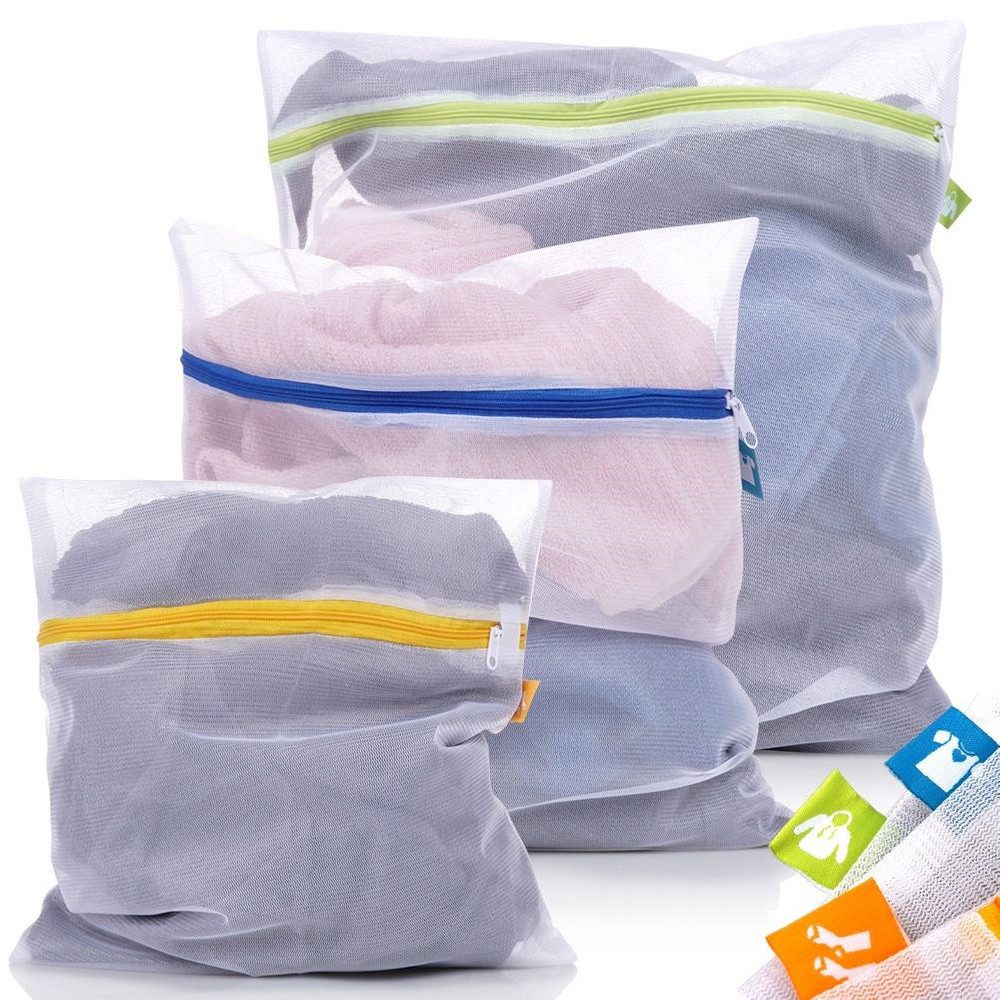 Ultra Clean Wäschenetz mit Reißverschluss 3er-Set aus Polyester,(3-St., 3-teiliges Wäschenetz-Set), schnell trocknend, Schutz vor Verformung, verhindert Fusseln