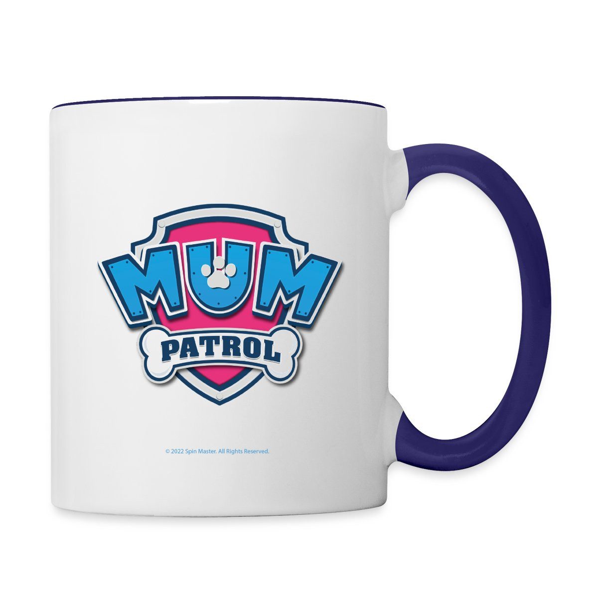 Spreadshirt Tasse Paw Patrol Mum Patrol Mama Muttertag Geschenk Tasse Zweifarbig, Keramik
