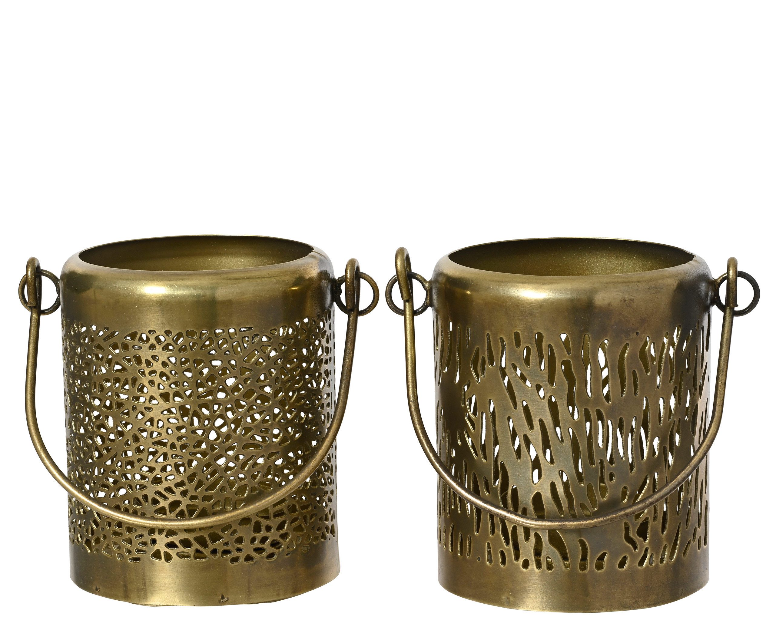 Kaemingk Настольные лампы, Настольные лампы mit Henkel 8cm Metall 1 Stück sortiert Gold