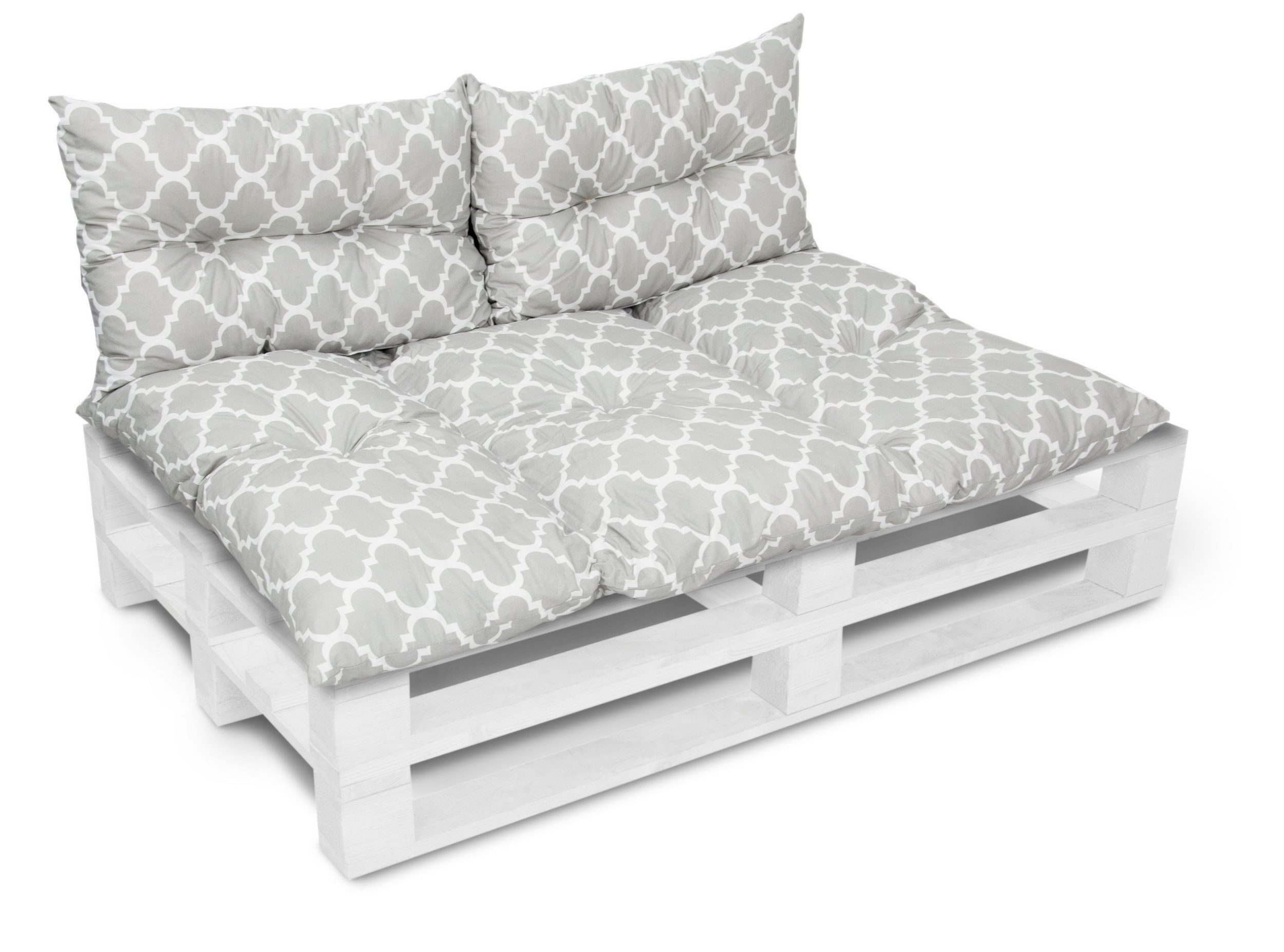 Amilian Stuhlkissen - Bankauflage - Gartenbankauflage - 80x120cm + 2 x 40x6 günstig online kaufen