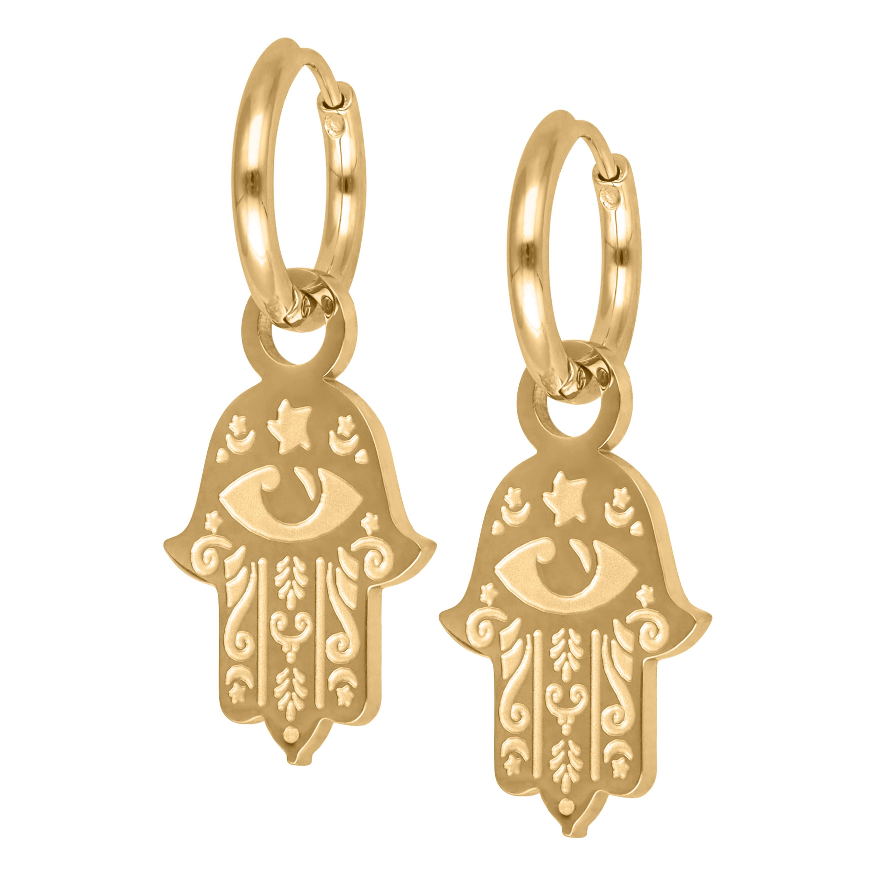 Wildcat Paar Ohrhänger Little Hamsa Hand Hoops, wasserfest, langlebig, haut günstig online kaufen