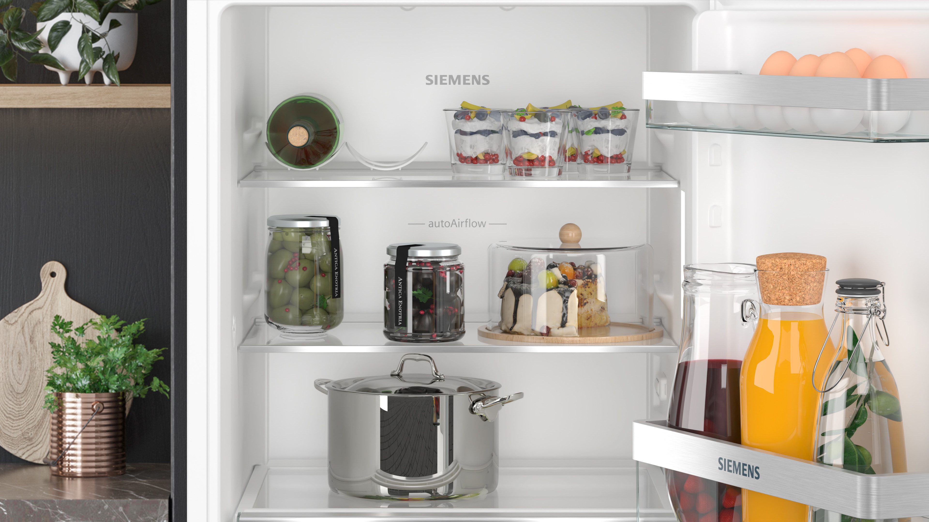 SIEMENS Einbaukühlschrank iQ300 KI21RVFE0, 87,4 cm hoch, 54,1 cm breit, Einfache Temperatureinstellung dank elektronischer Temperaturregelung – Bild 5 von 5