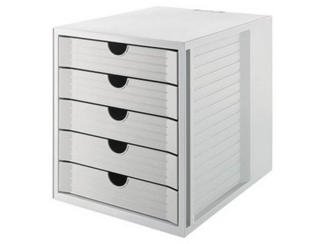 HAN Schubladenbox HAN 14508-18 HAN Schubladenbox KARMA 5 Schubfächer DIN A4 100 % Recyc