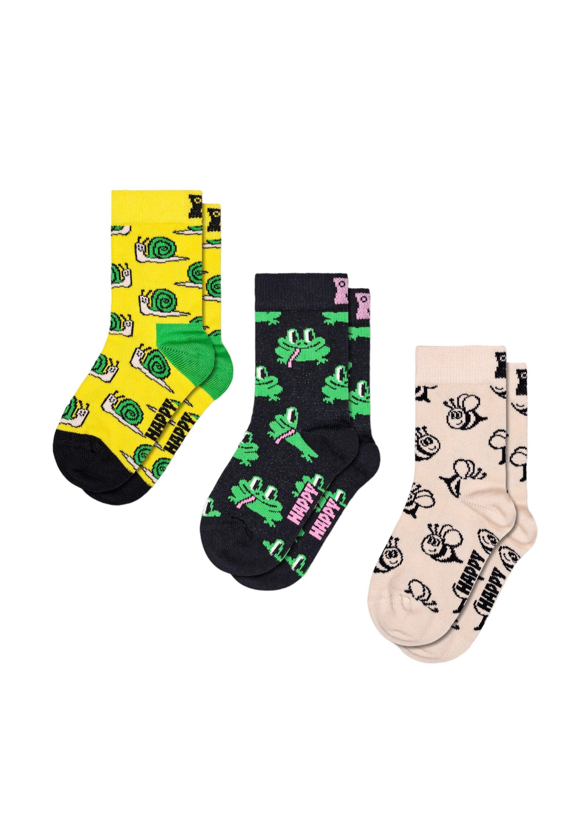 Happy Socks Basicsocken Small Aus Baumwolle Friends nachhaltiger Socks