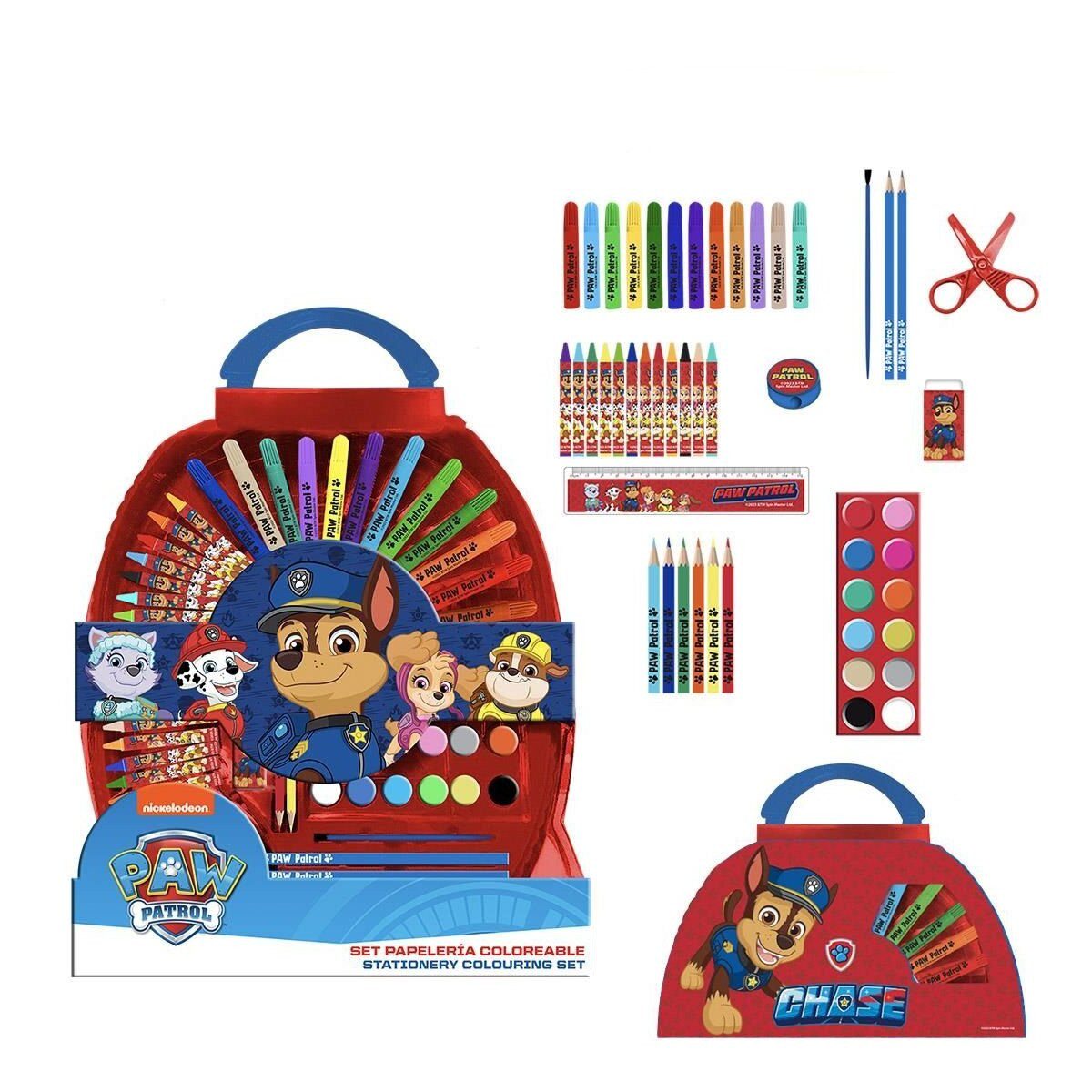 PAW PATROL Kreativset Paw Patrol Malset Malpaket Zeichenkit für Unterwegs